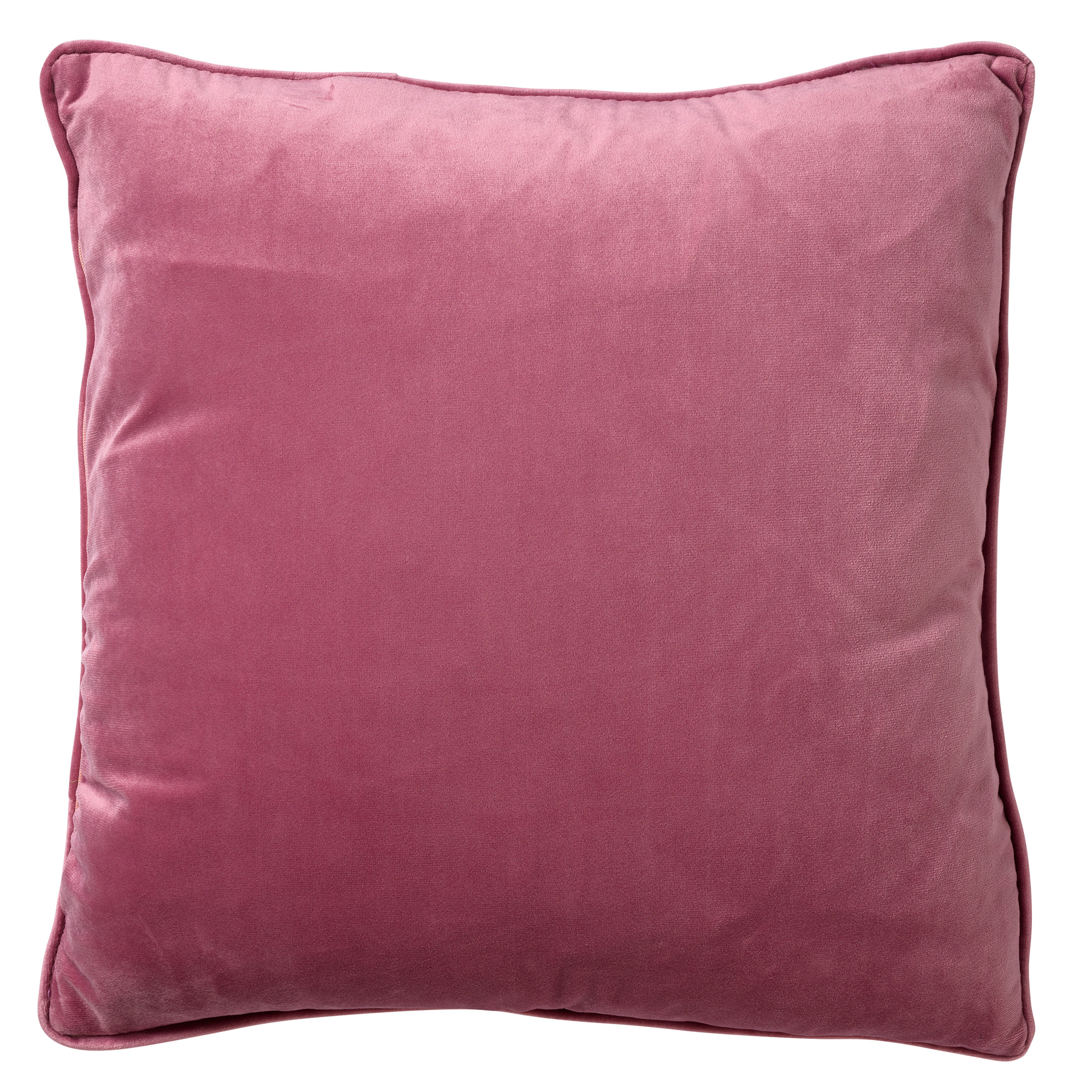 FINN - Sierkussen 45x45 cm - velvet - effen kleur - Heather Rose - roze