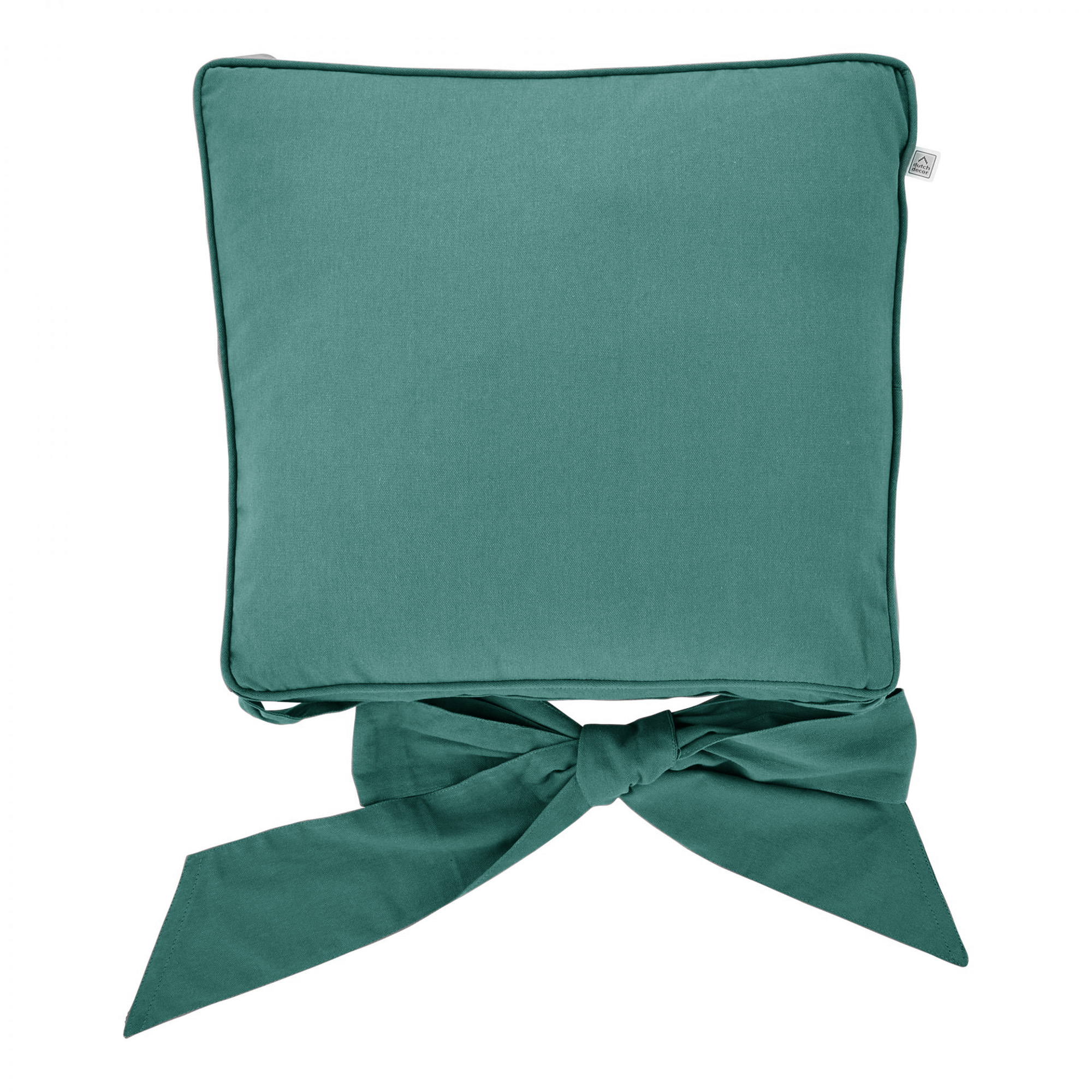JAVAAN - Stoelkussen met lint Sagebrush Green 45x45 cm - groen