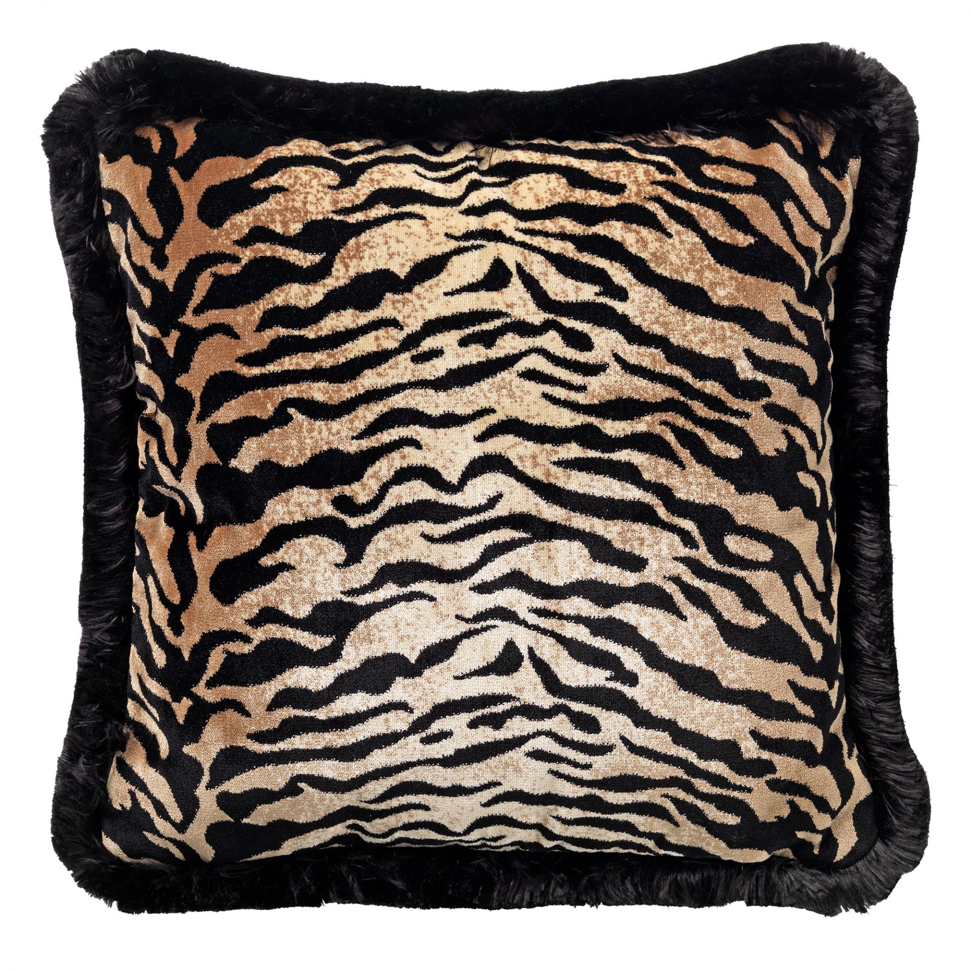 ELEONORA | Coussin | 45x45 cm Pumice Stone | Beige | Velours | Hoii | Avec un rembourrage luxueux