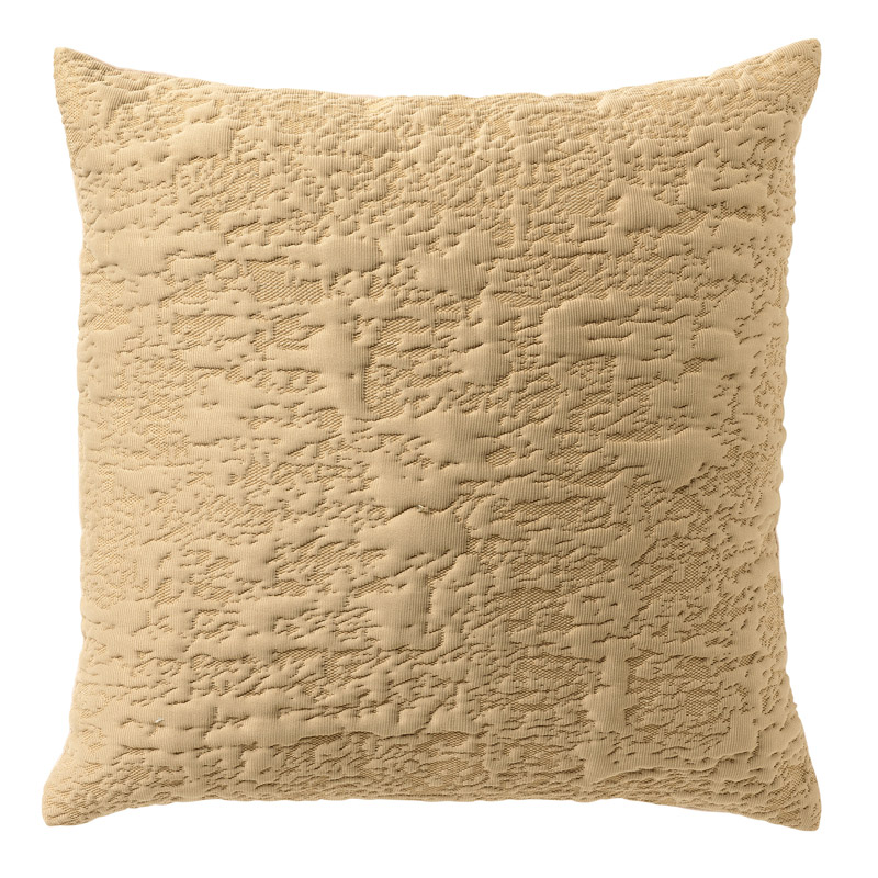 LYLA - Kussenhoes 45x45 cm - 3D - effen print - Irish Cream - beige