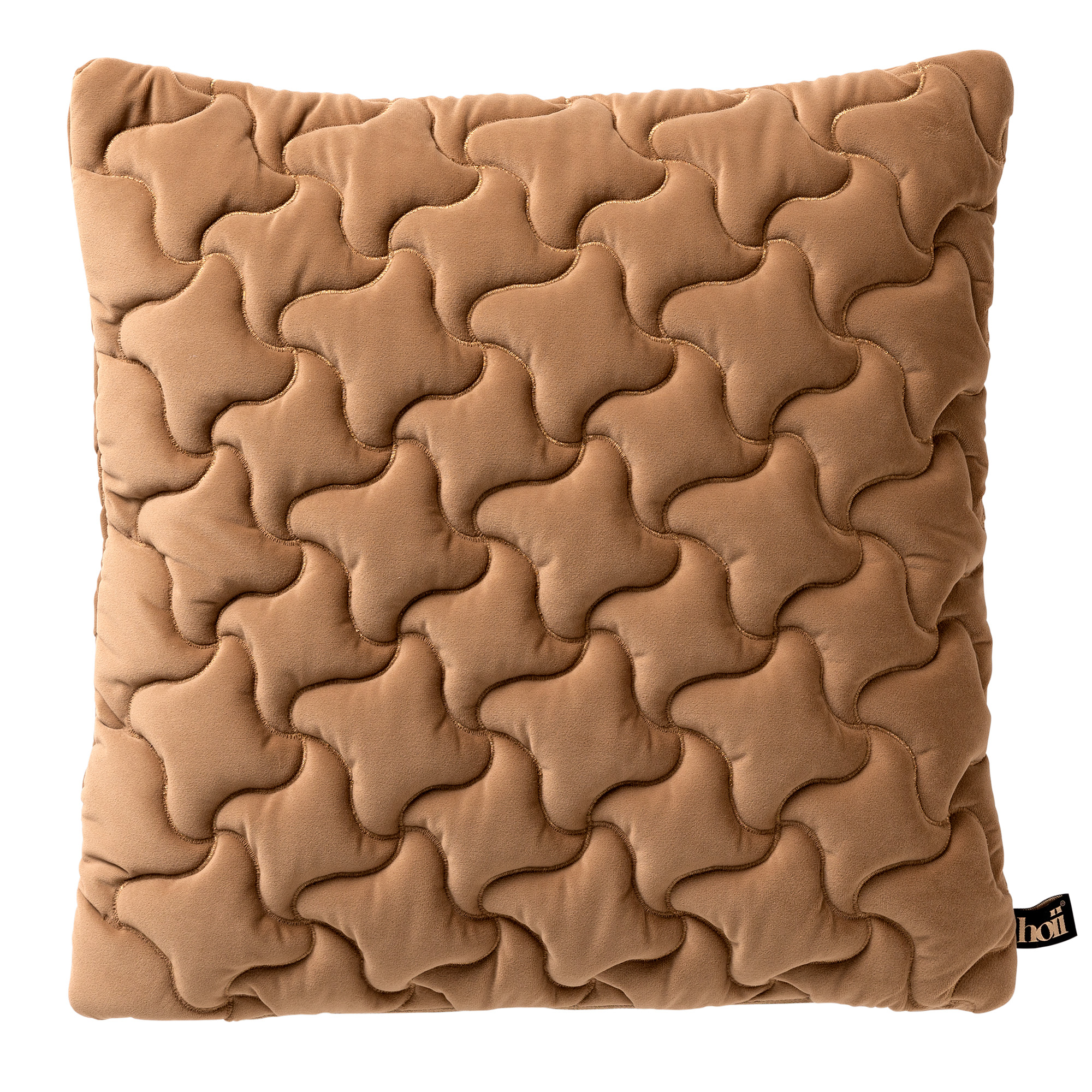 AMELIE | Sierkussen |  45x45 cm Tobacco Brown | Bruin | Hoii |  met GRS verenvulling