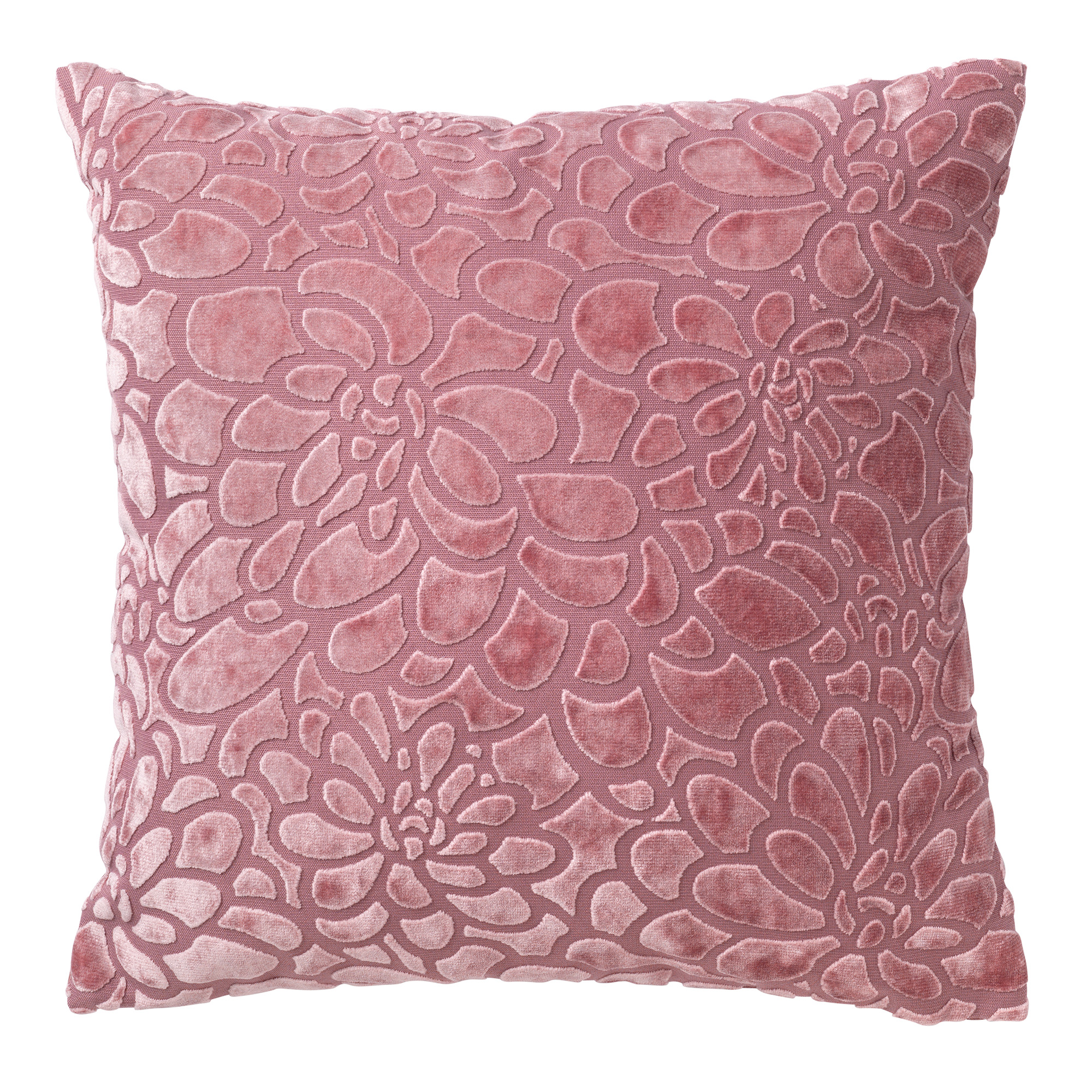 TYLA - Kussenhoes velvet 45x45 cm Dusty Rose - roze