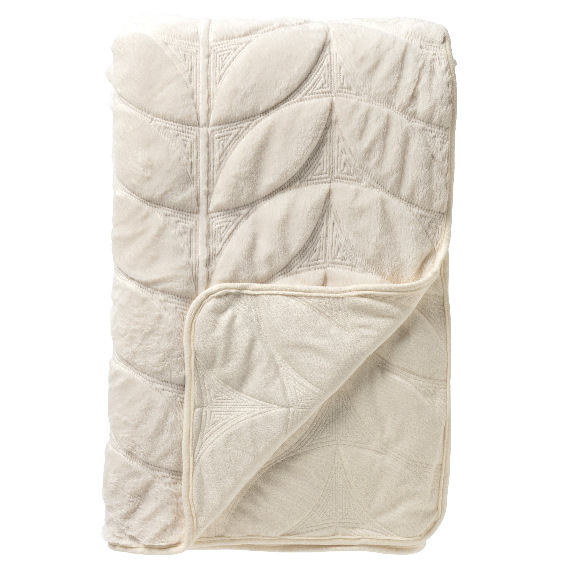 AYANA - Bedsprei 240x260 cm - luxe uitstraling - heerlijk zacht - Snow White - wit