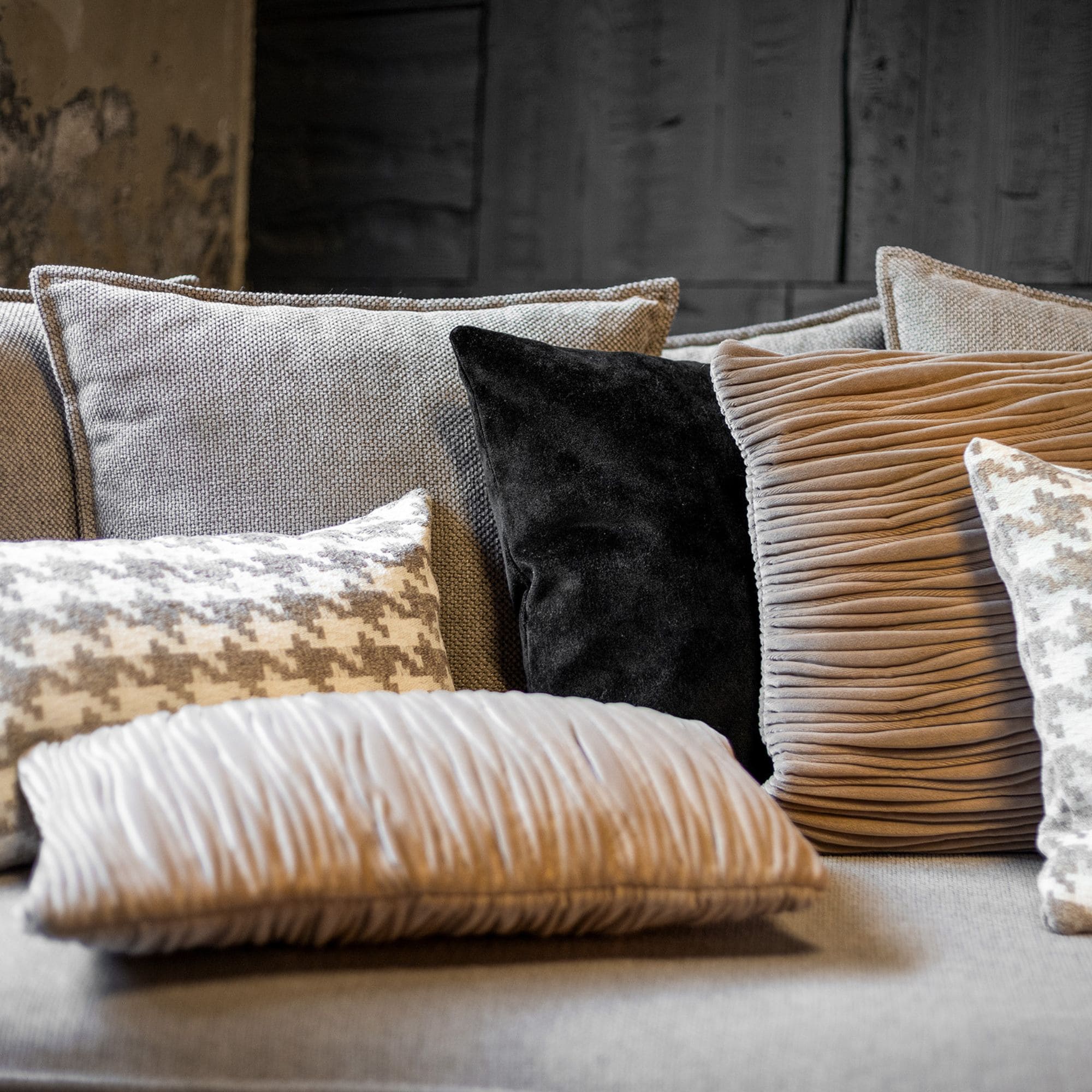 DAVIDE | sierkussen 30x50 cm | Natural | bruin | Hoii | met duurzame kussenvulling