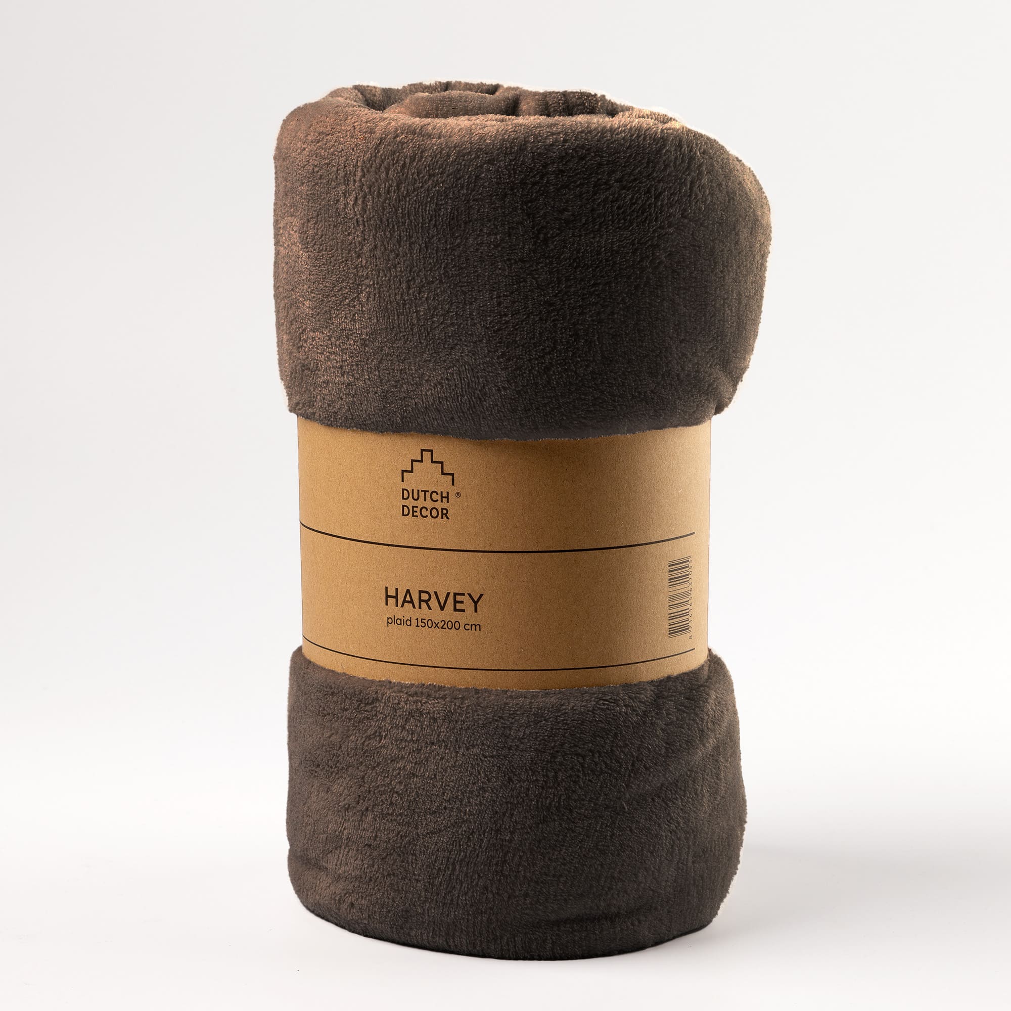 HARVEY - Plaid 150x200 cm - superzachte deken van fleece - Chocolate Martini - donkerbruin HARVEY - Plaid 150x200 cm - superzachte deken van fleece - Chocolate Martini - donkerbruin