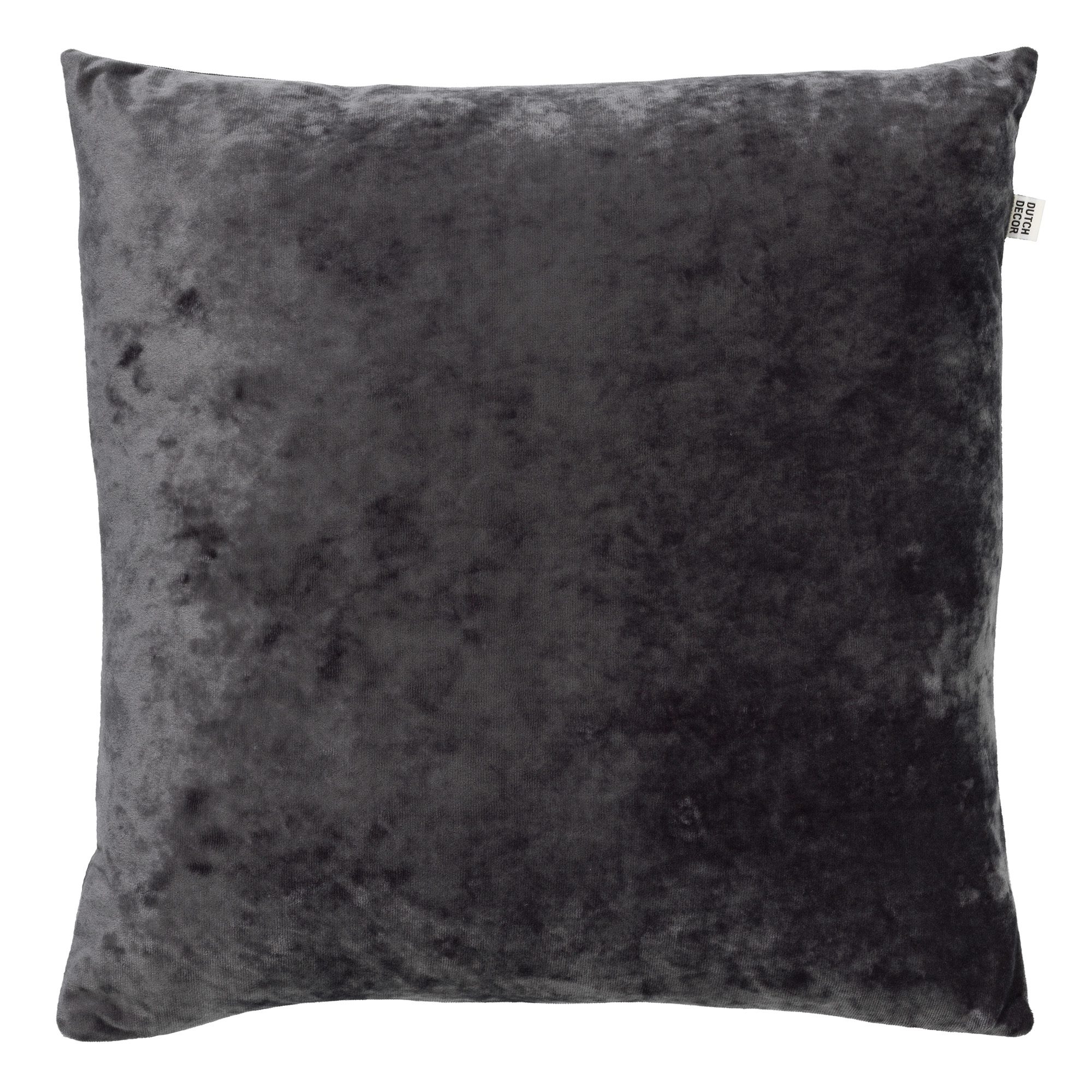 SKY - Kussenhoes velvet Charcoal Gray 45x45 cm - grijs