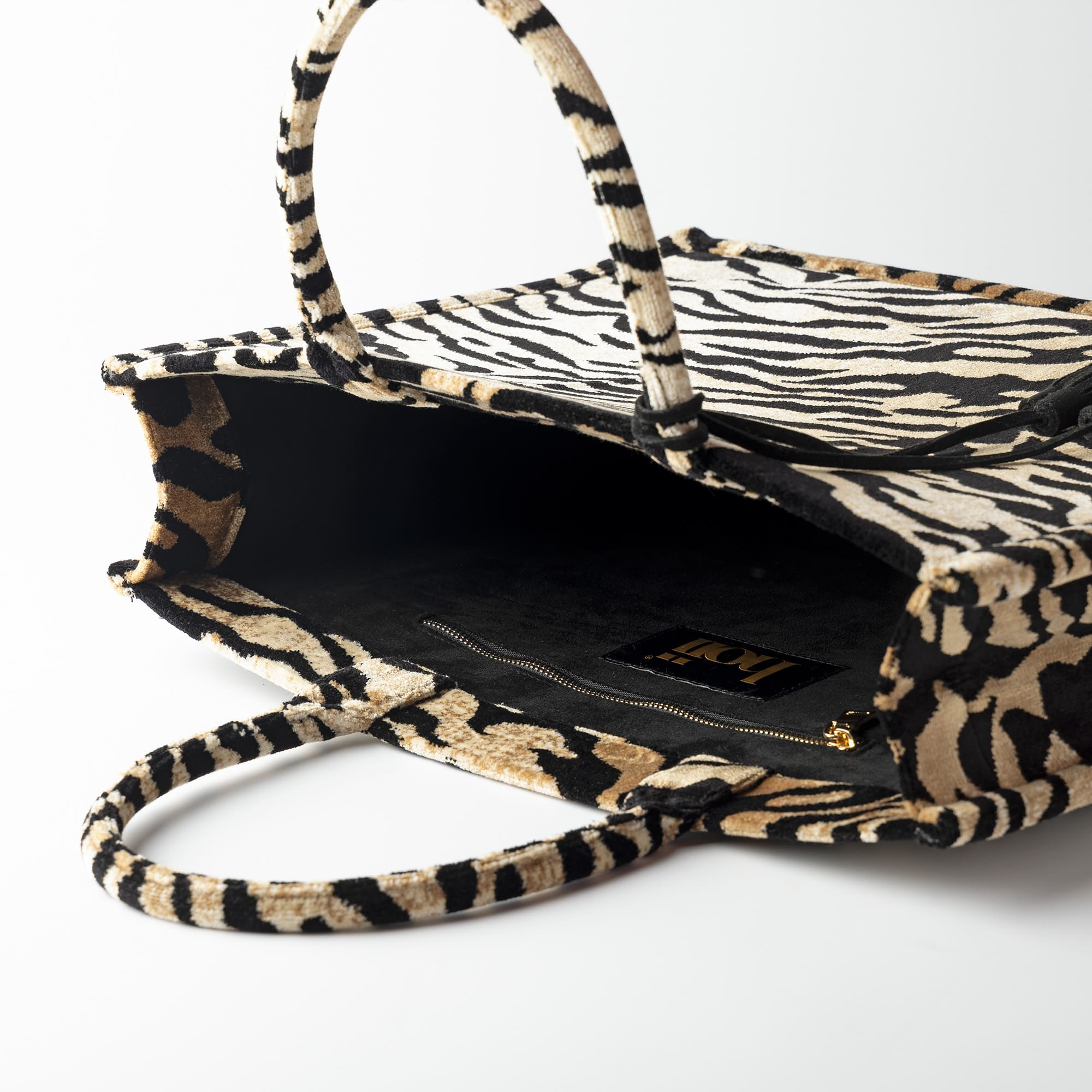 ELEONORA | tote-bag | shopper | 43x34x13 cm | Pumice Stone | beige | multicolor | Hoii