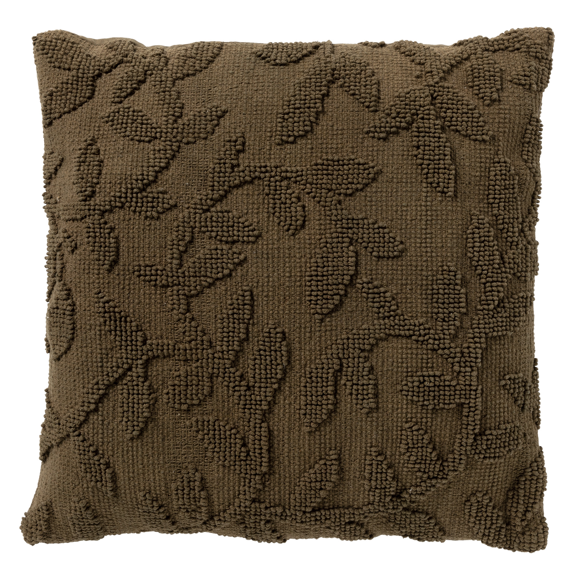 HOJA - Sierkussen 45x45 cm Military Olive - groen