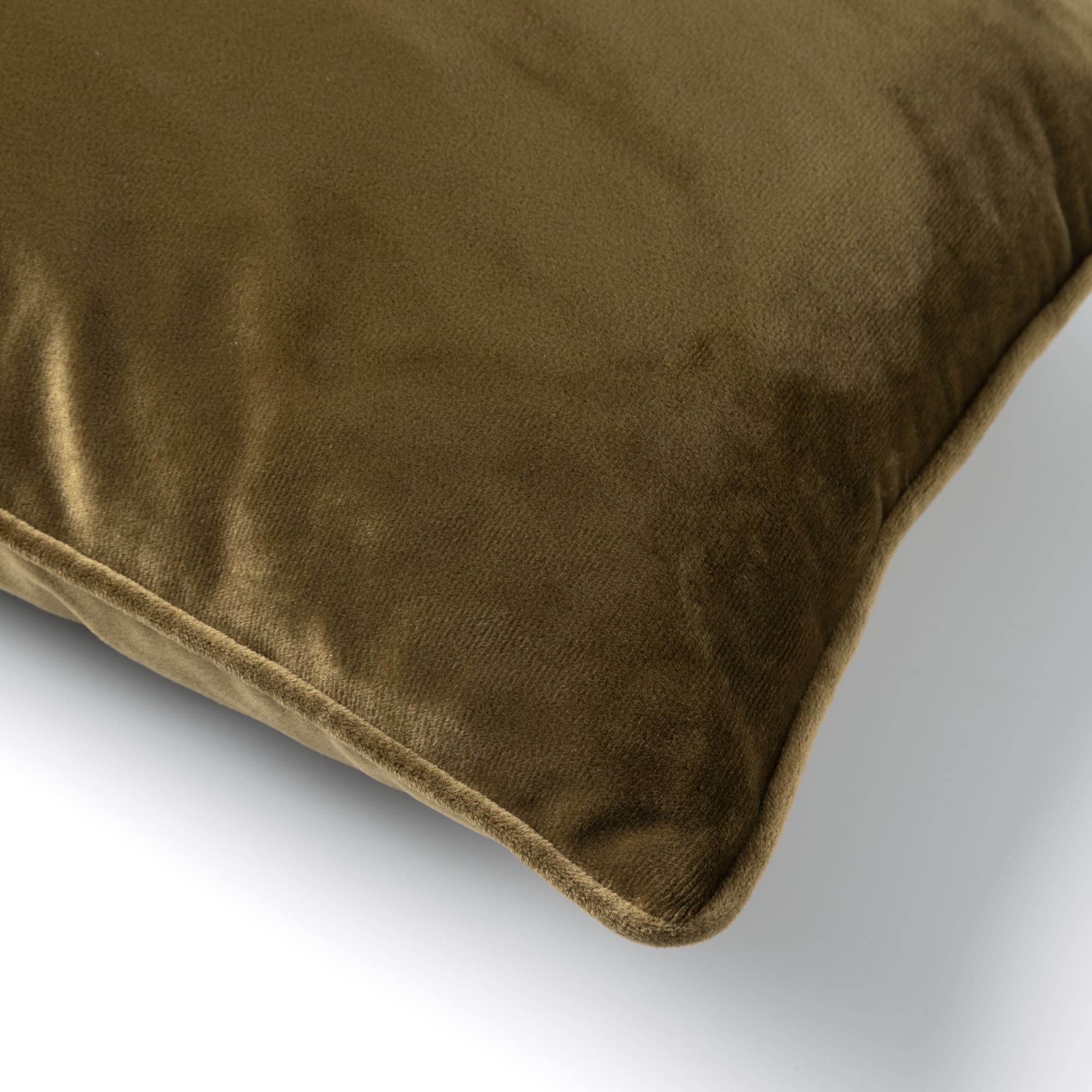 FINN - Sierkussen 30x50 cm - velvet - lendekussen - Military Olive - groen