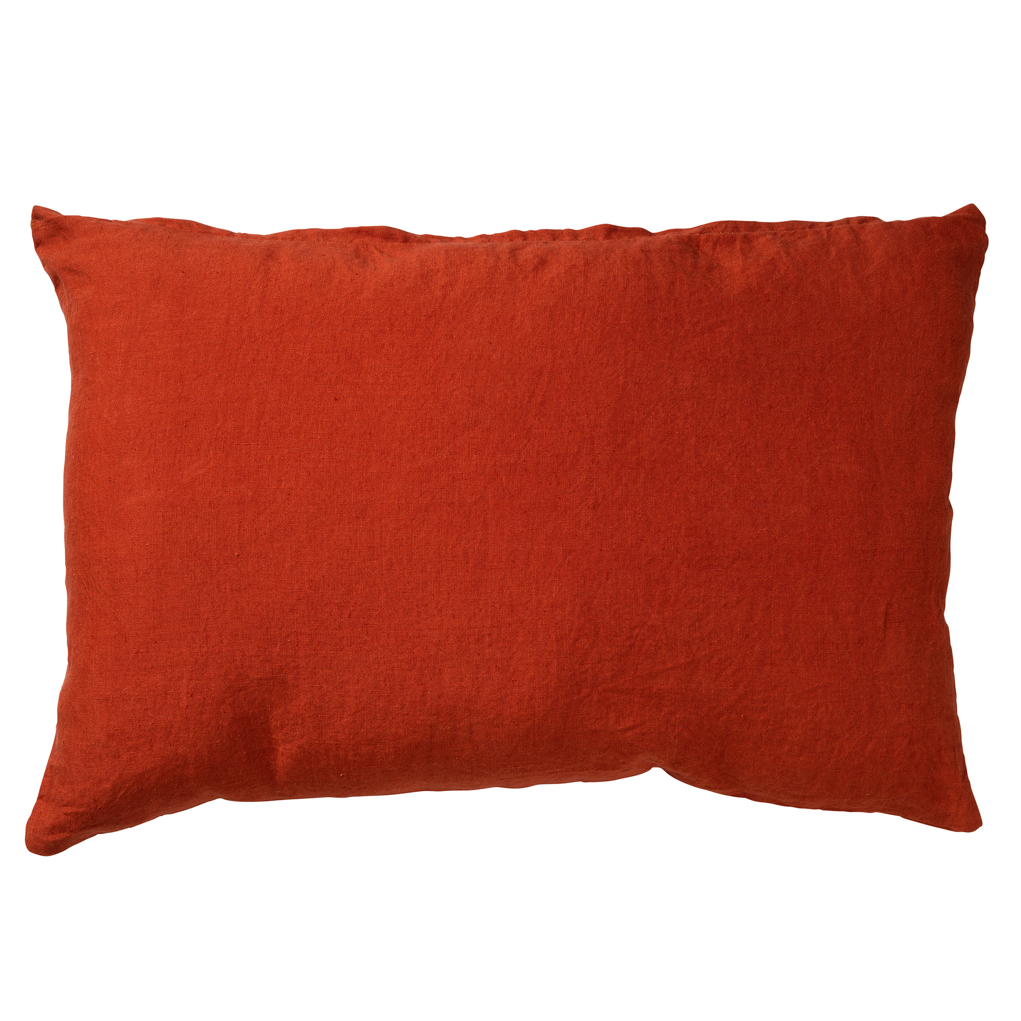 LINN - Kussenhoes 40x60 cm - 100% linnen - Potters Clay - oranje
