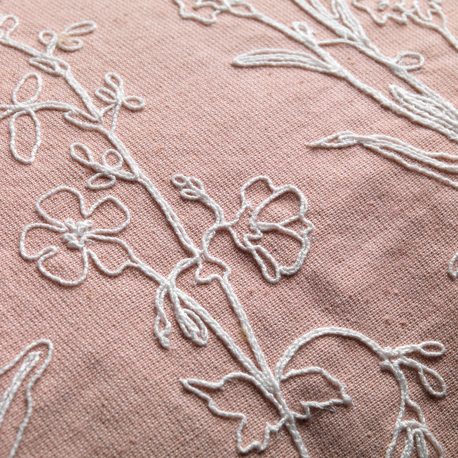 MADELIN - Sierkussen van katoen Muted Clay 40x60 cm - roze
