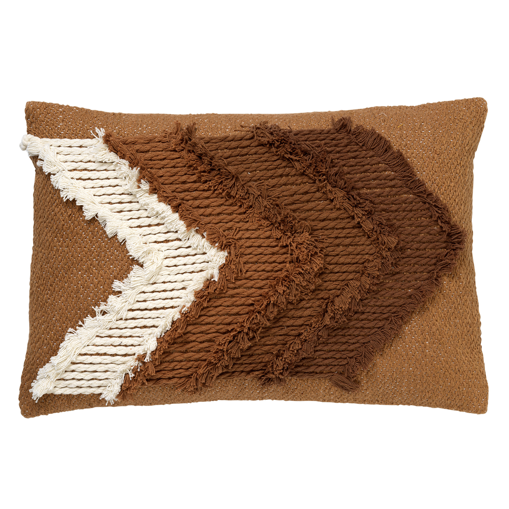 ARROW - Kussenhoes van katoen Tobacco Brown 40x60 cm - bruin ARROW - Kussenhoes van katoen Tobacco Brown 40x60 cm - bruin