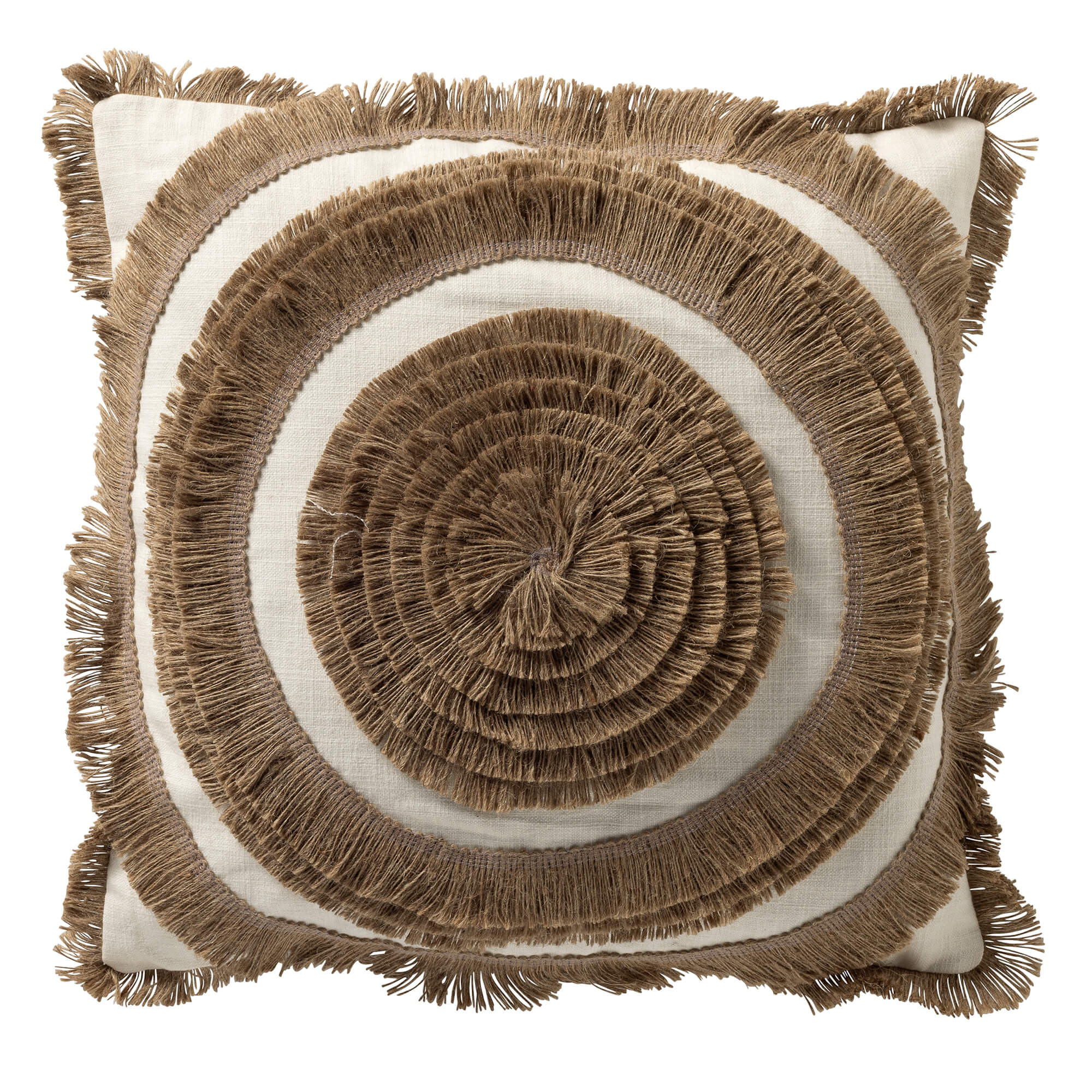 LEI - Kussenhoes 45x45 cm - Natural - bruin