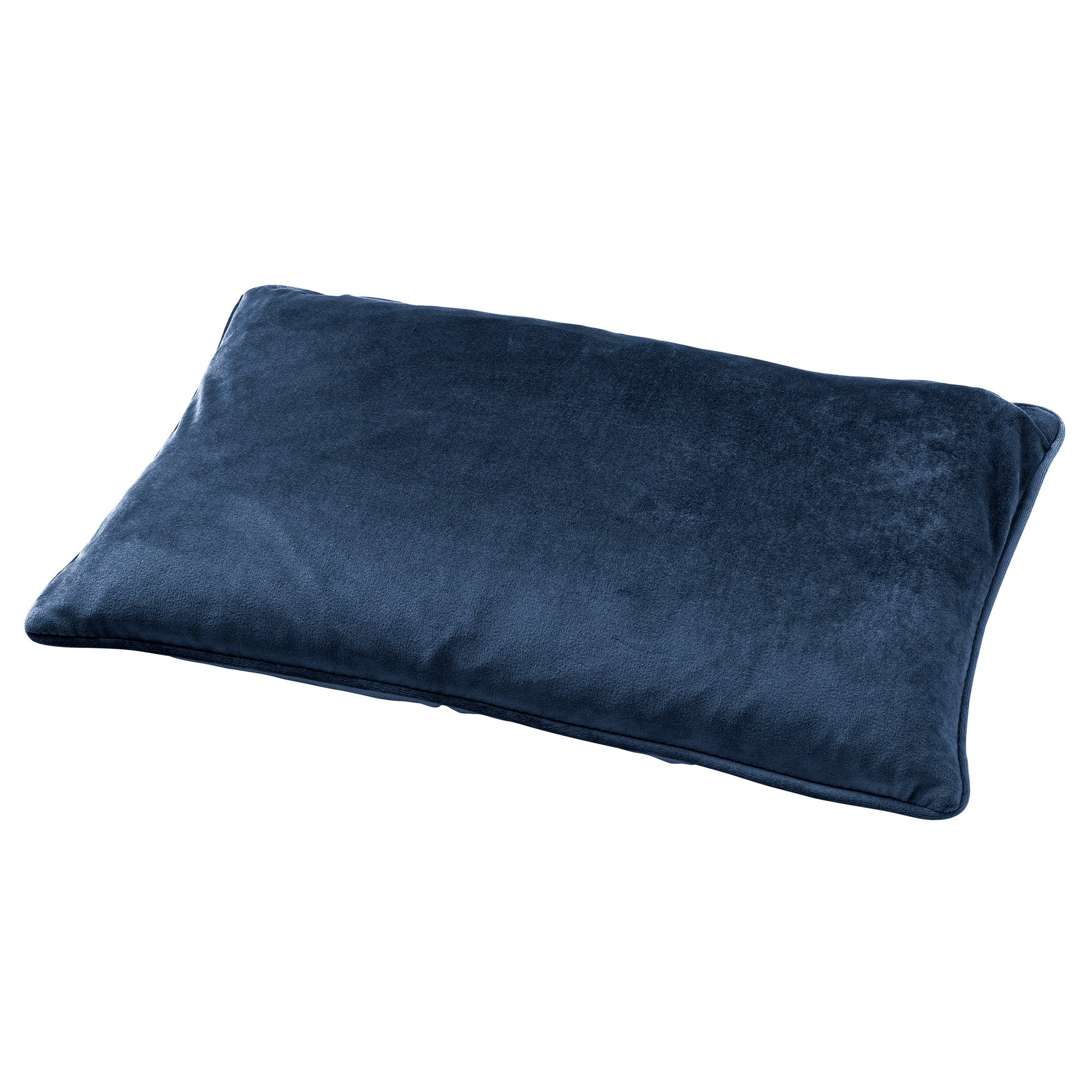 FINN - Sierkussen 30x50 cm - velvet - lendekussen - Insignia Blue - donkerblauw