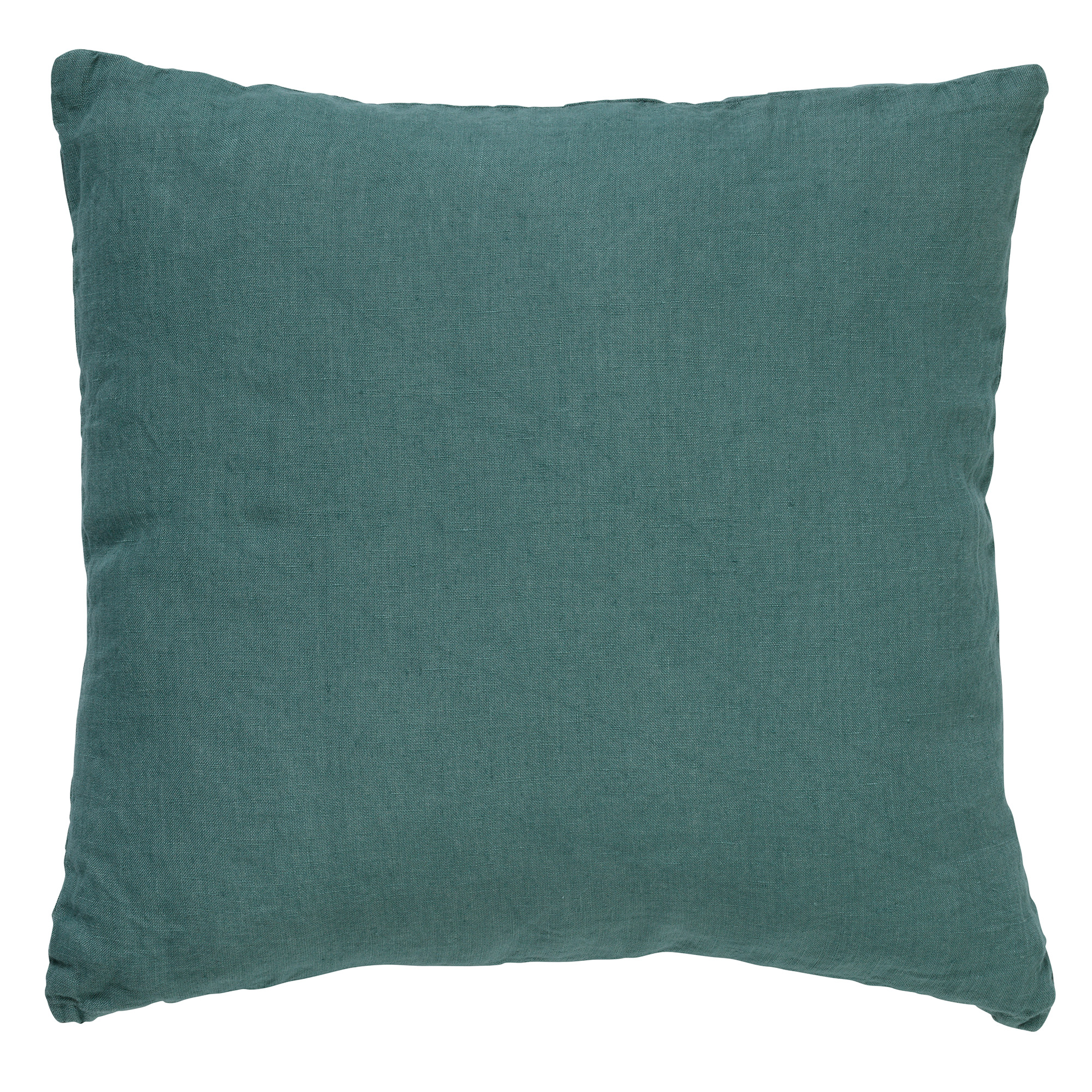 LINN - Sierkussen 45x45 cm - 100% linnen - effen kleur - Sagebrush Green - groen