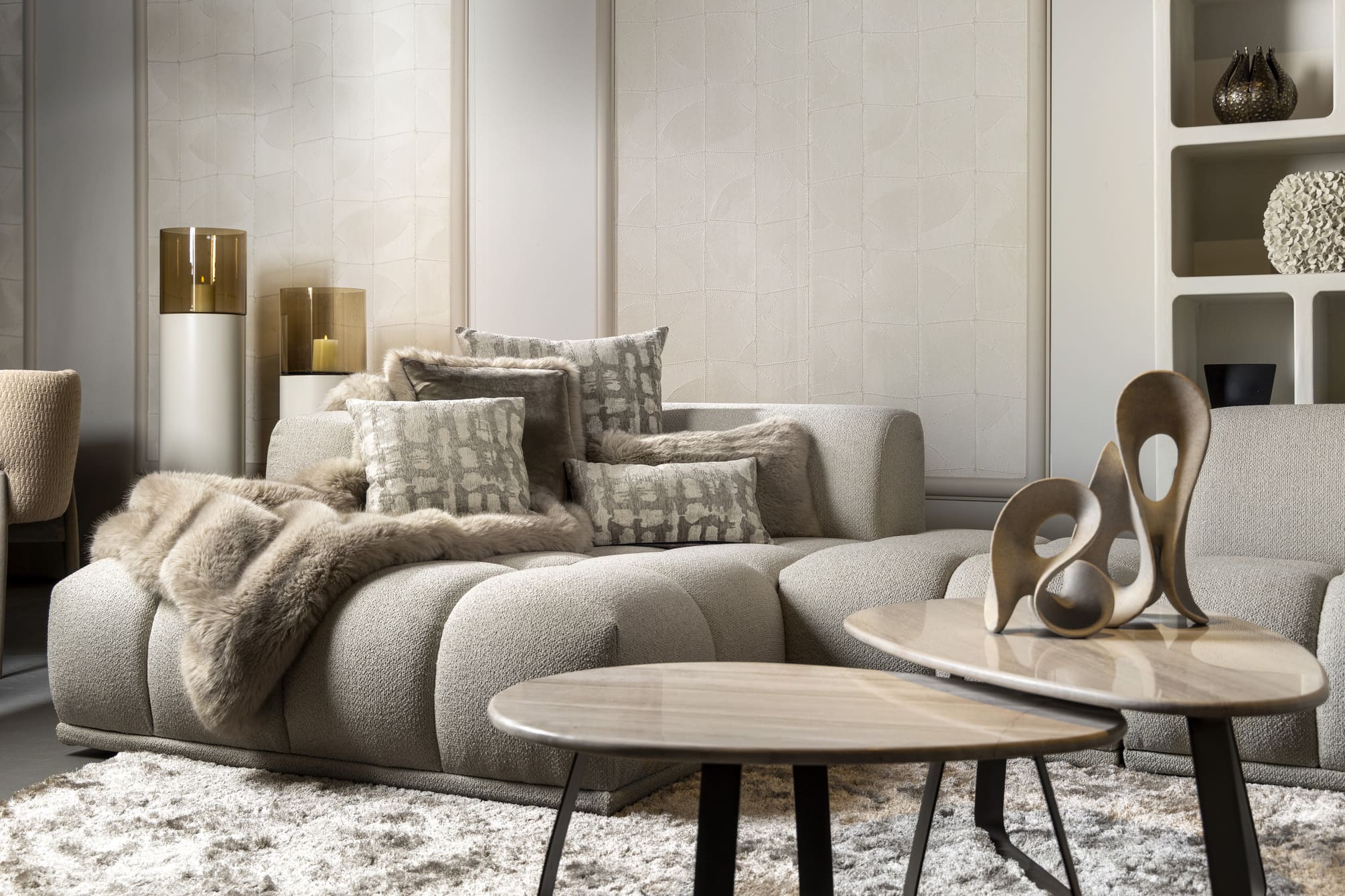 JULIA | sierkussen 30x50 cm | White Pepper | beige | Hoii | met luxe binnenkussen