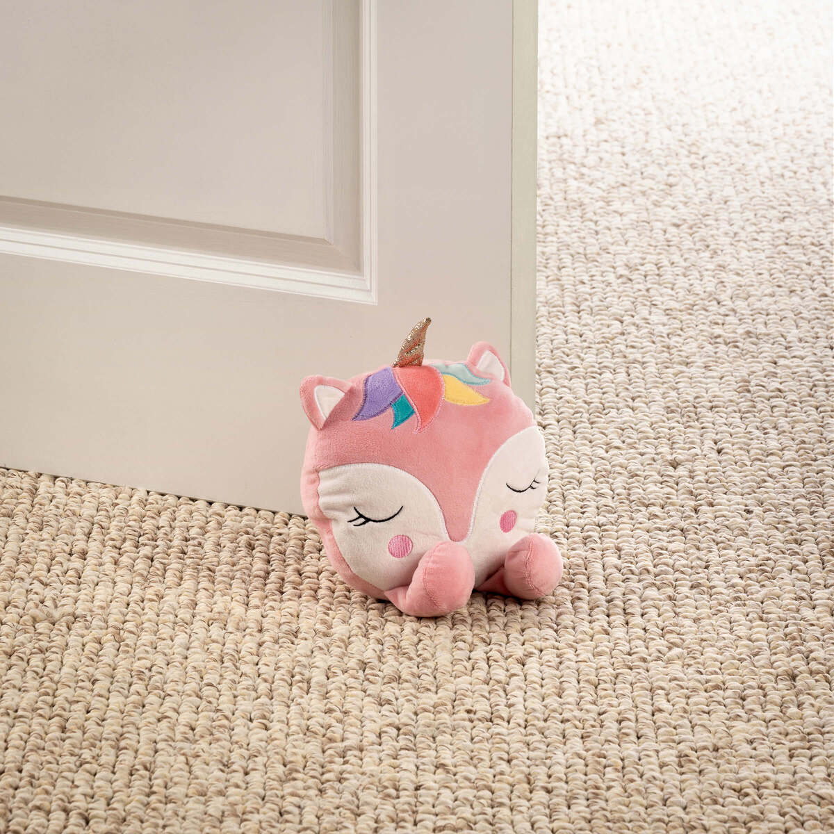 UNICORN - Deurstopper 18x20 cm - Seashell Pink - roze