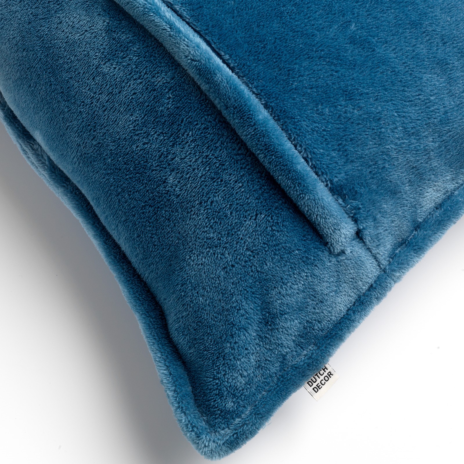 CILLY - Sierkussen fleece 45x45 cm - Provincial Blue - blauw