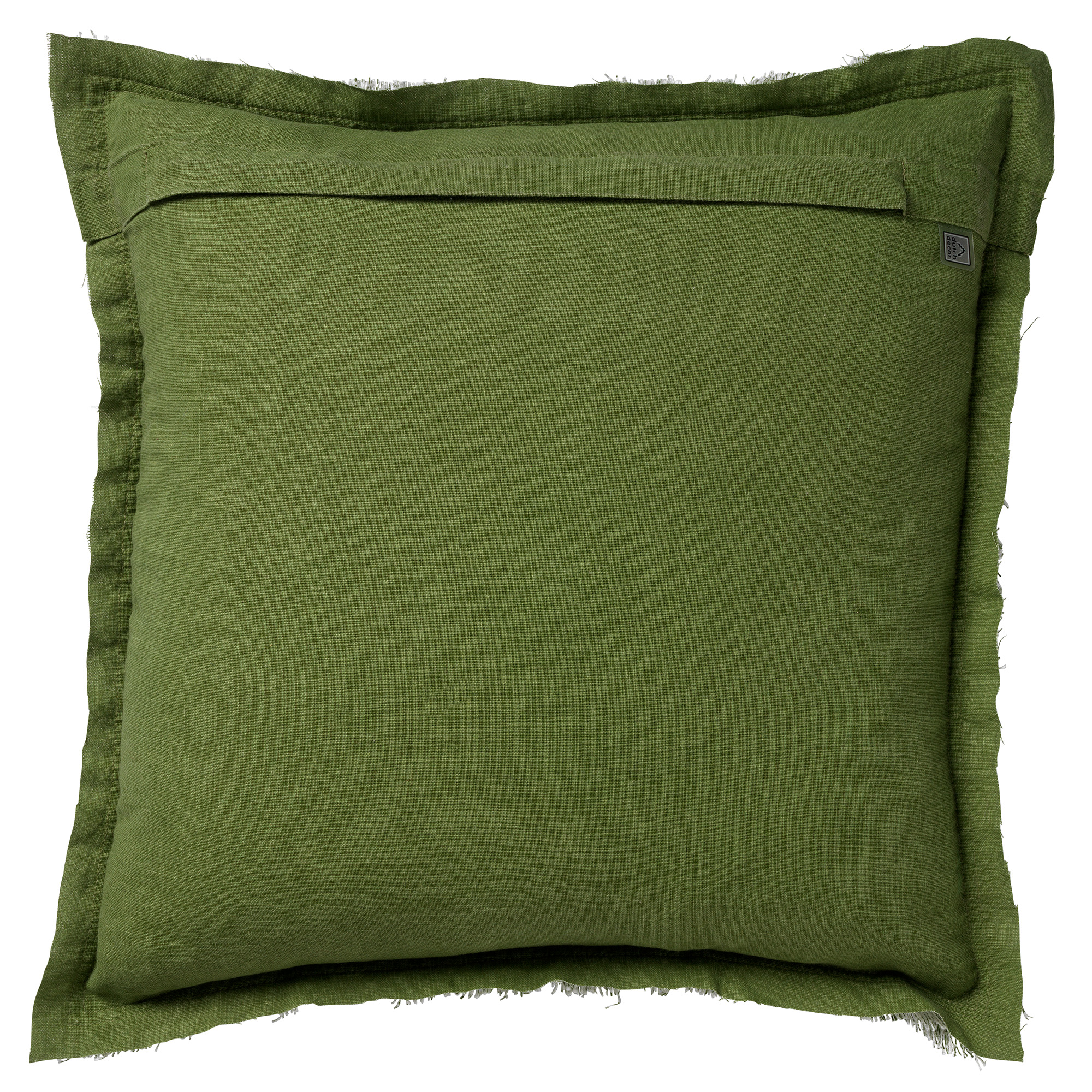 BURTO - Sierkussen 60x60 cm - gewassen katoen - Calliste Green - groen