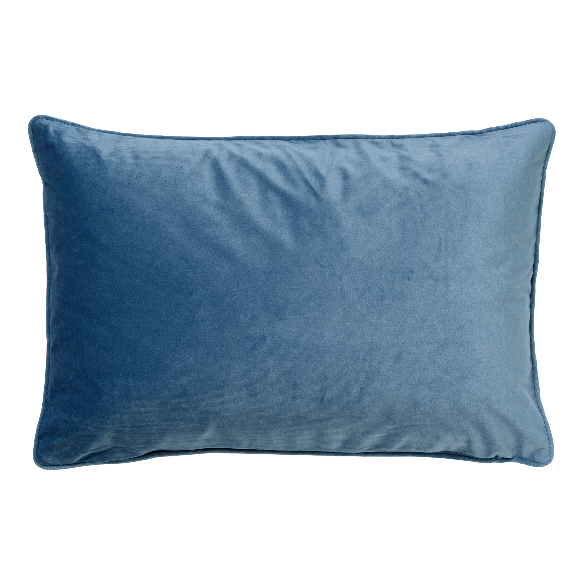 FINN - Sierkussen 40x60 cm - velvet - effen kleur - Provincial Blue - lichtblauw