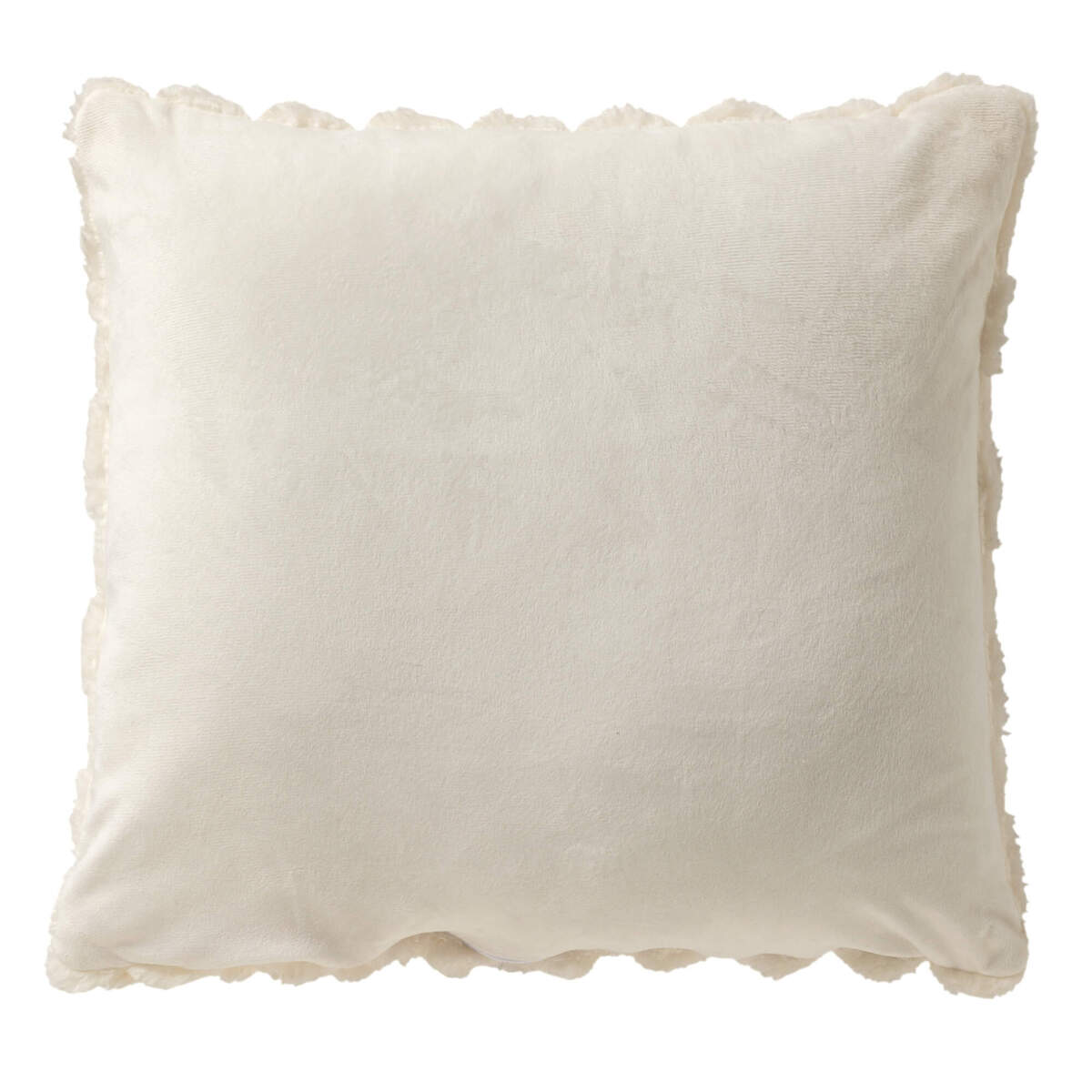 VIVA - sierkussen 45x45 cm - Snow White - wit