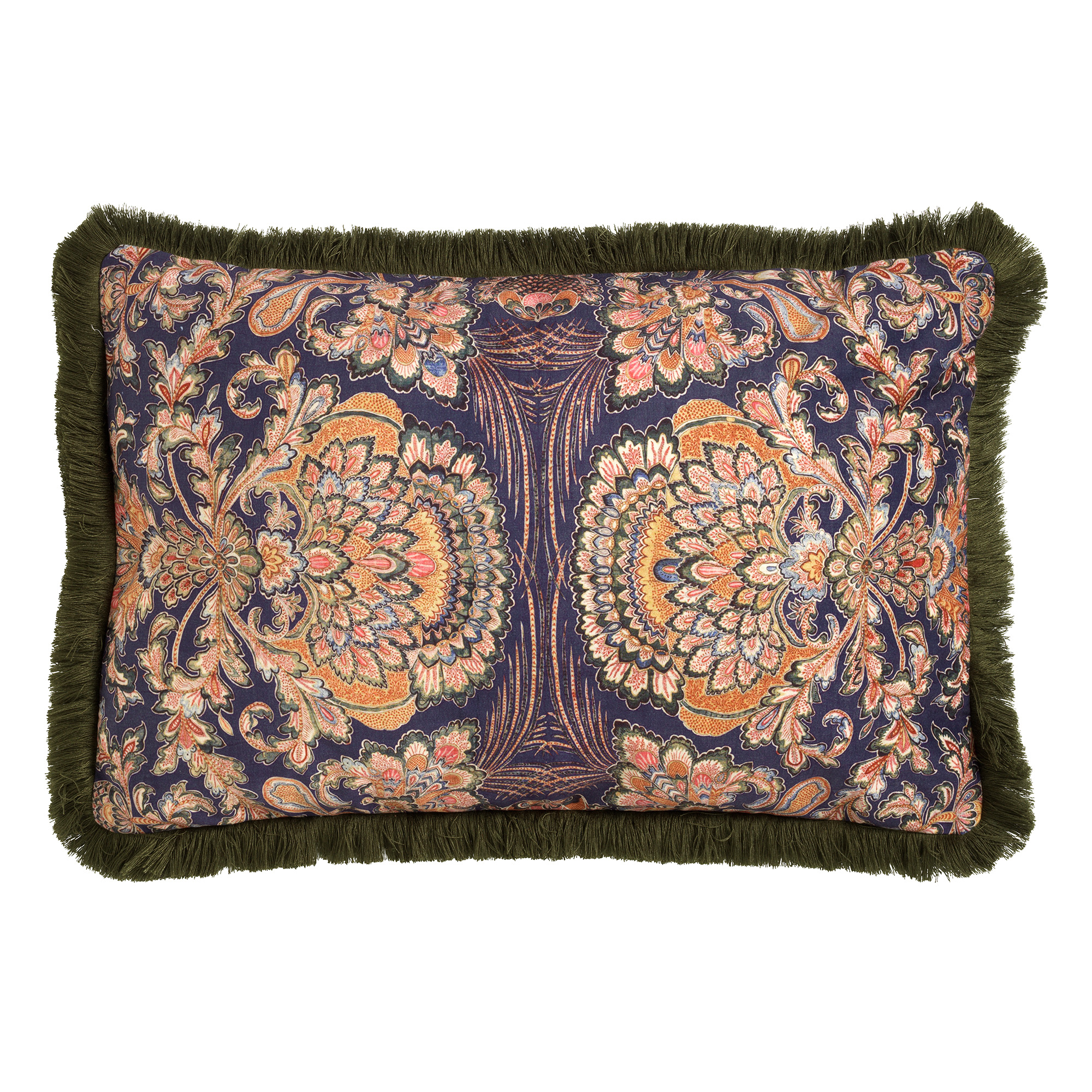 JONAS - Sierkussen met patroon 40x60 cm Mountain View - groen