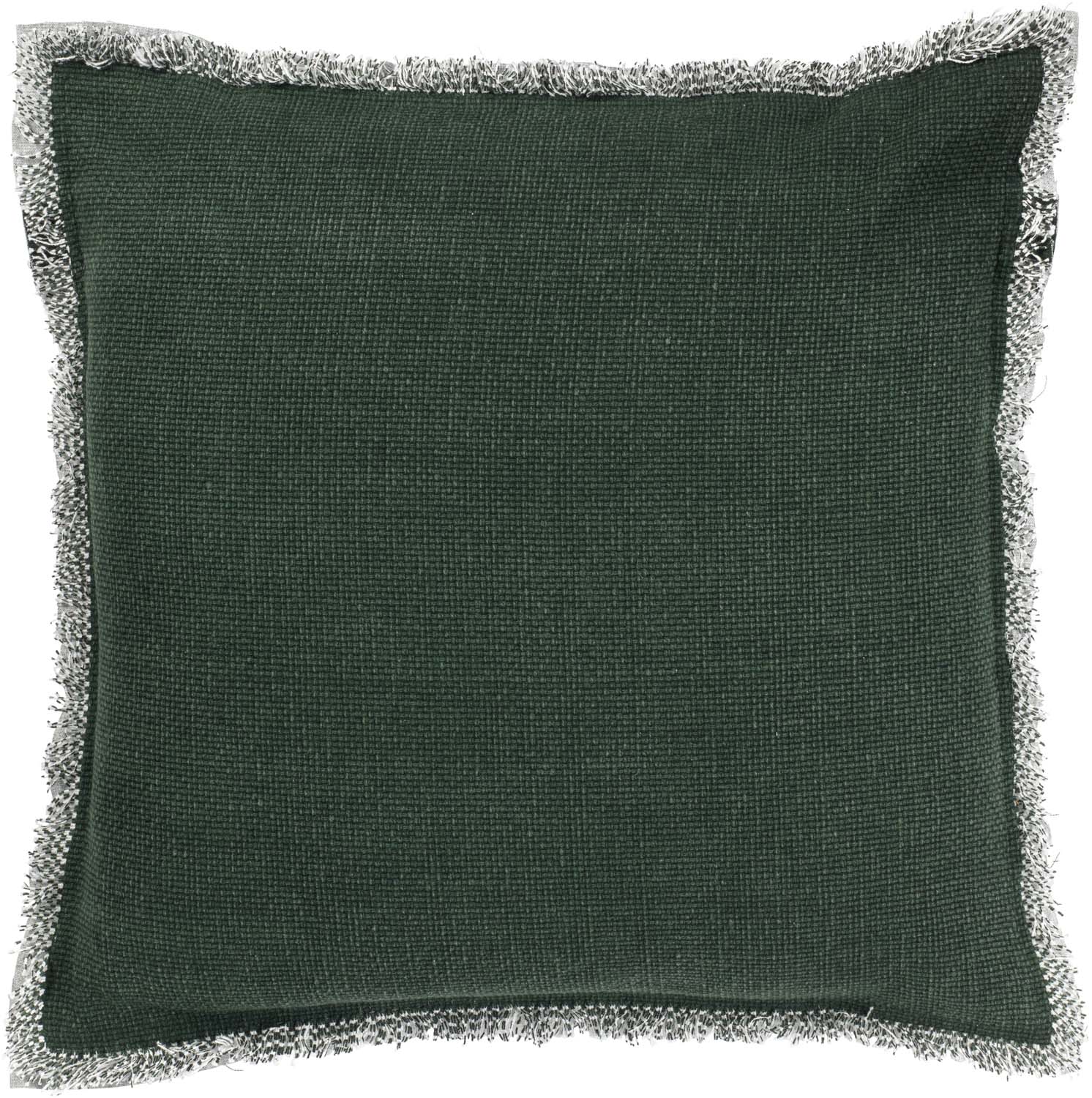 BURTO - Sierkussen van gewassen katoen Mountain view 45x45 cm - groen