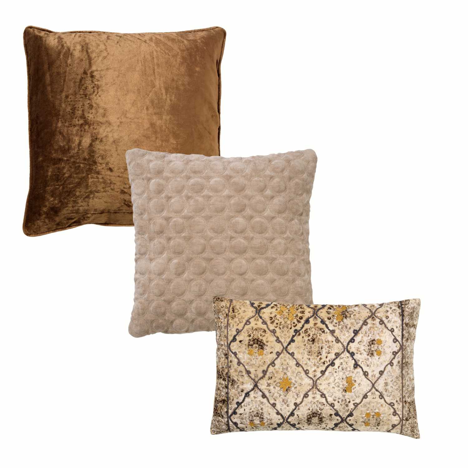 VOORDEELSET CLASSIC BEIGE - Set van 3 sierkussens - Pumice Stone - beige - Hoii