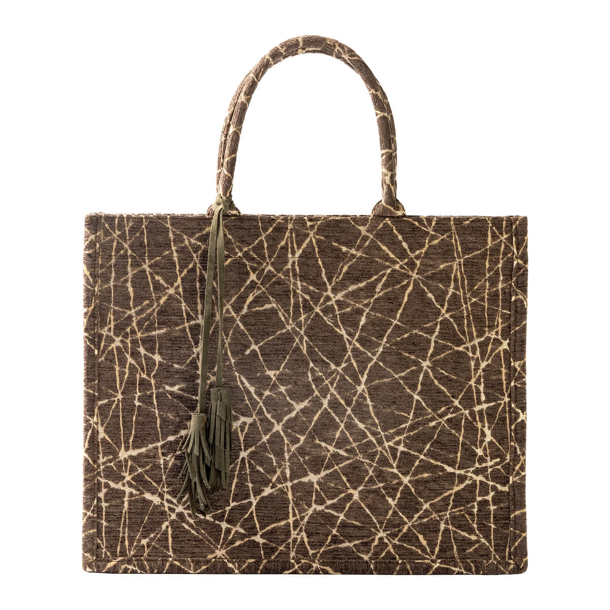 ODETTE | Tote-bag | Shopper Dark olive | 43x34x13 cm | Groen | Hoii 