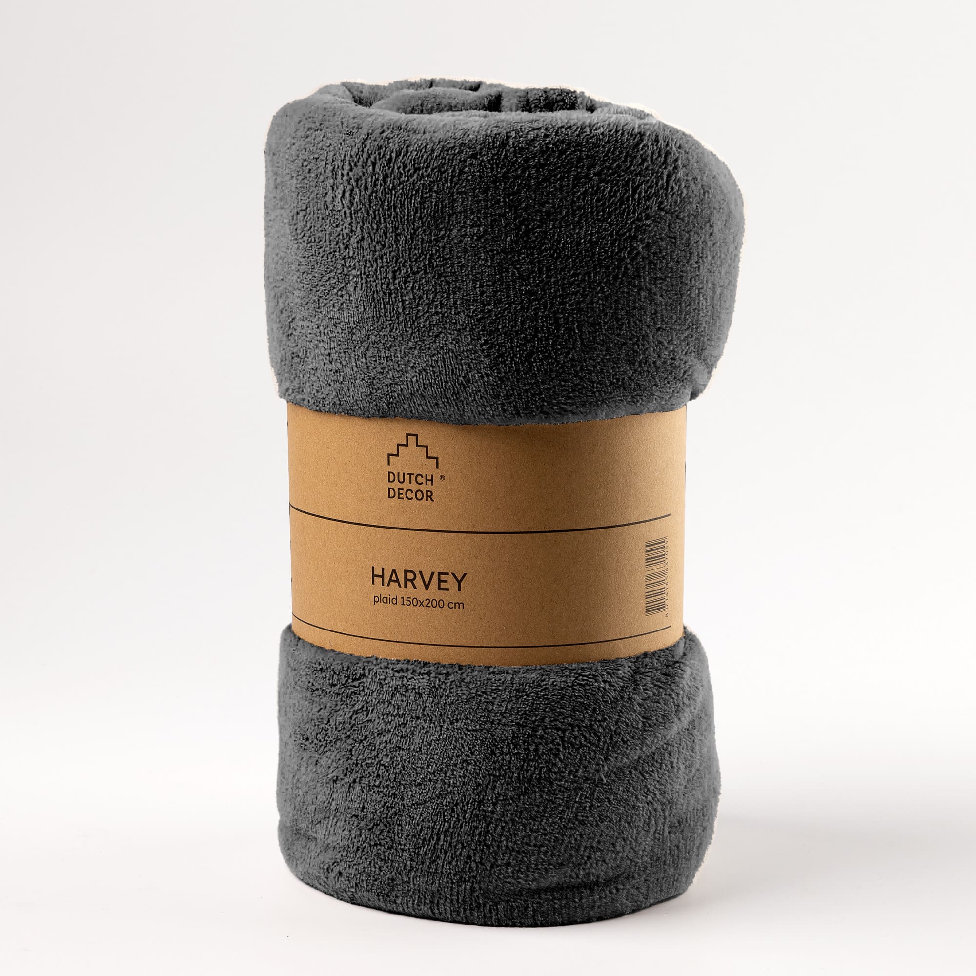 HARVEY - Plaid 150x200 cm - superzachte deken van fleece - Charcoal Gray - antraciet HARVEY - Plaid 150x200 cm - superzachte deken van fleece - Charcoal Gray - antraciet