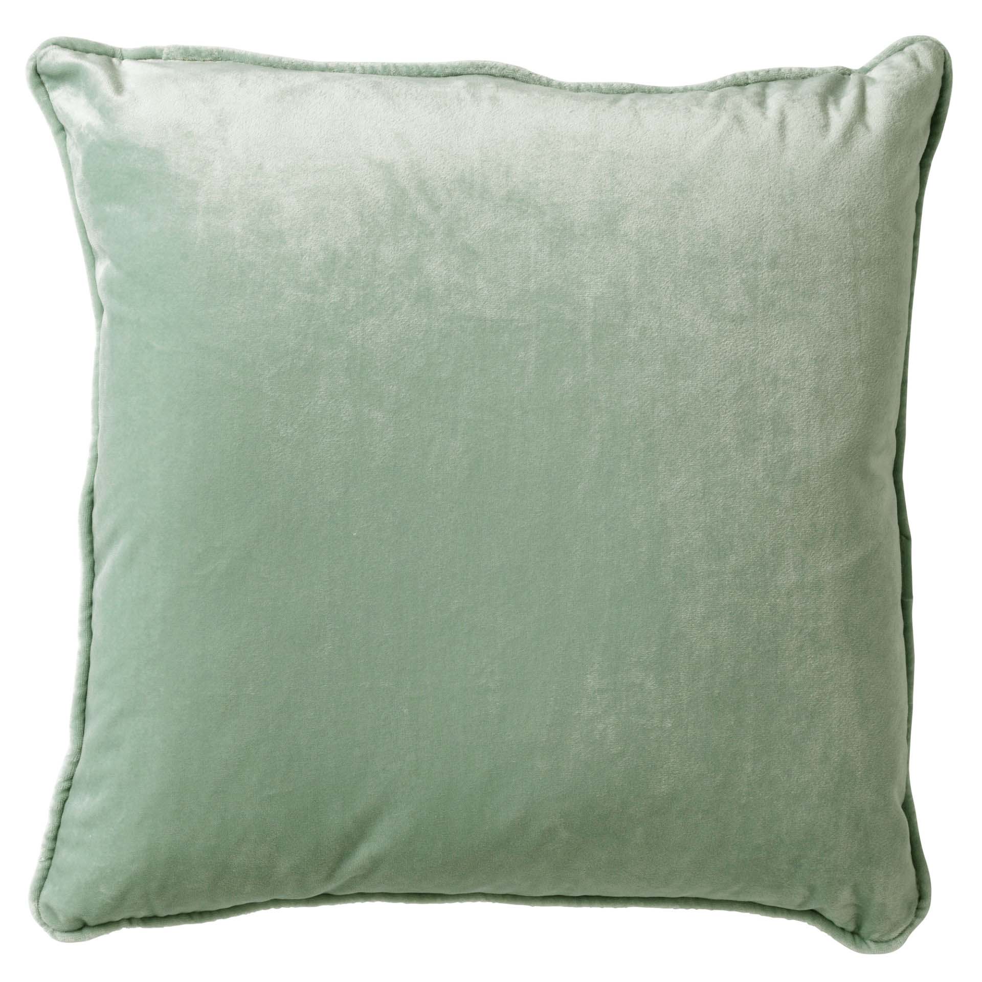 FINN - Sierkussen 60x60 cm - velvet - effen kleur - Jadeite - lichtgroen