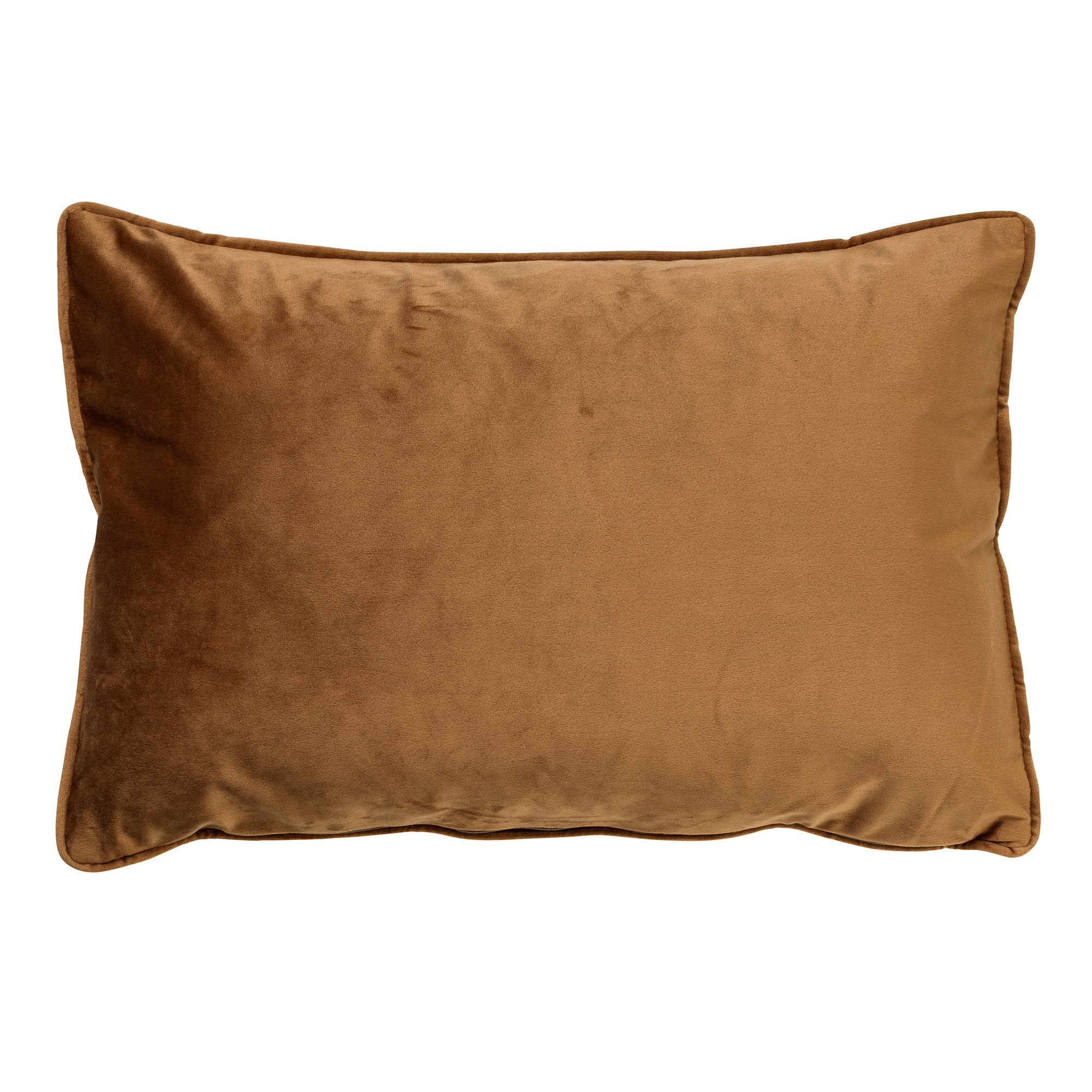 FINN - Kussenhoes 40x60 cm - velvet - effen kleur - Tobacco Brown - bruin