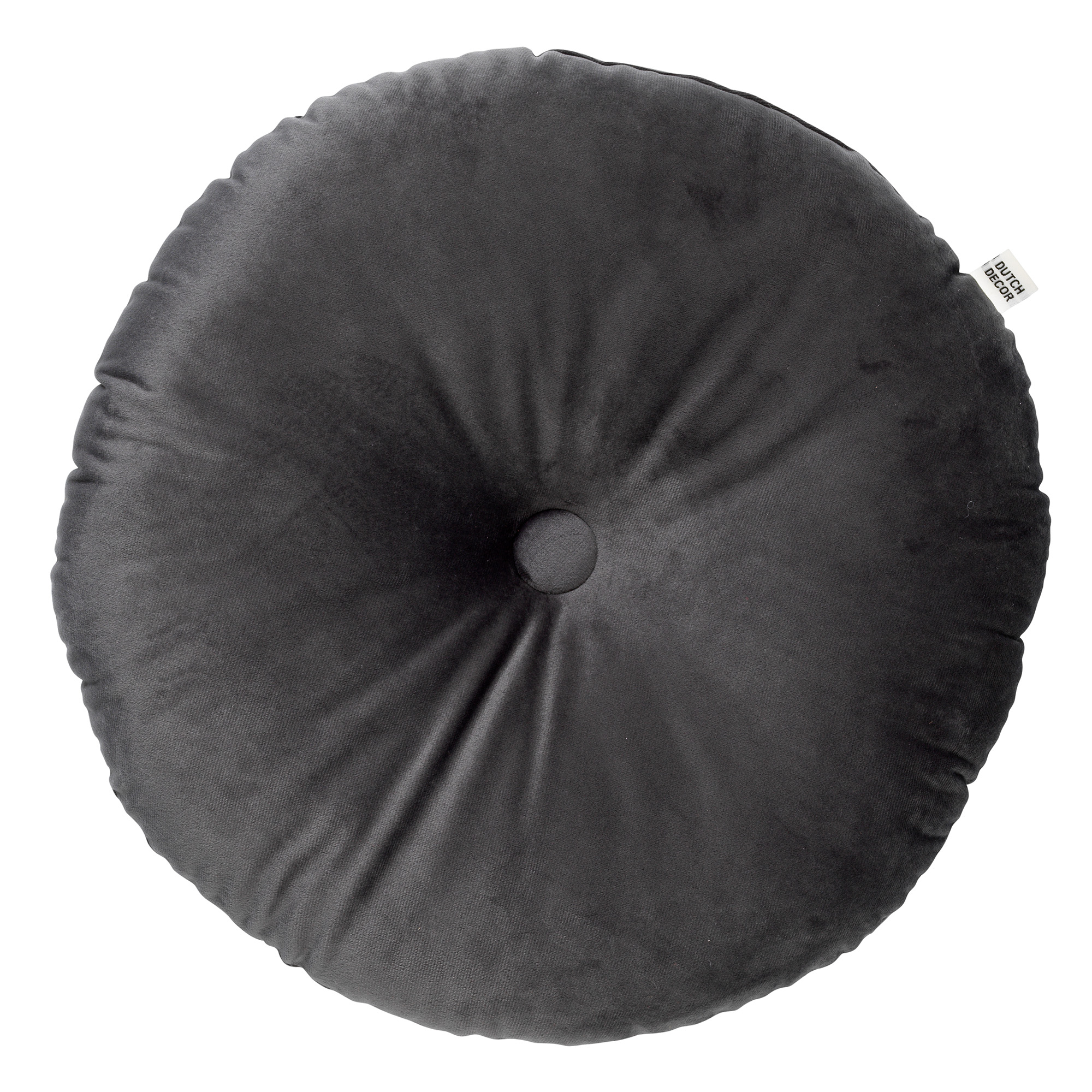 OLLY - Kussen rond Ø40 cm - Charcoal Gray