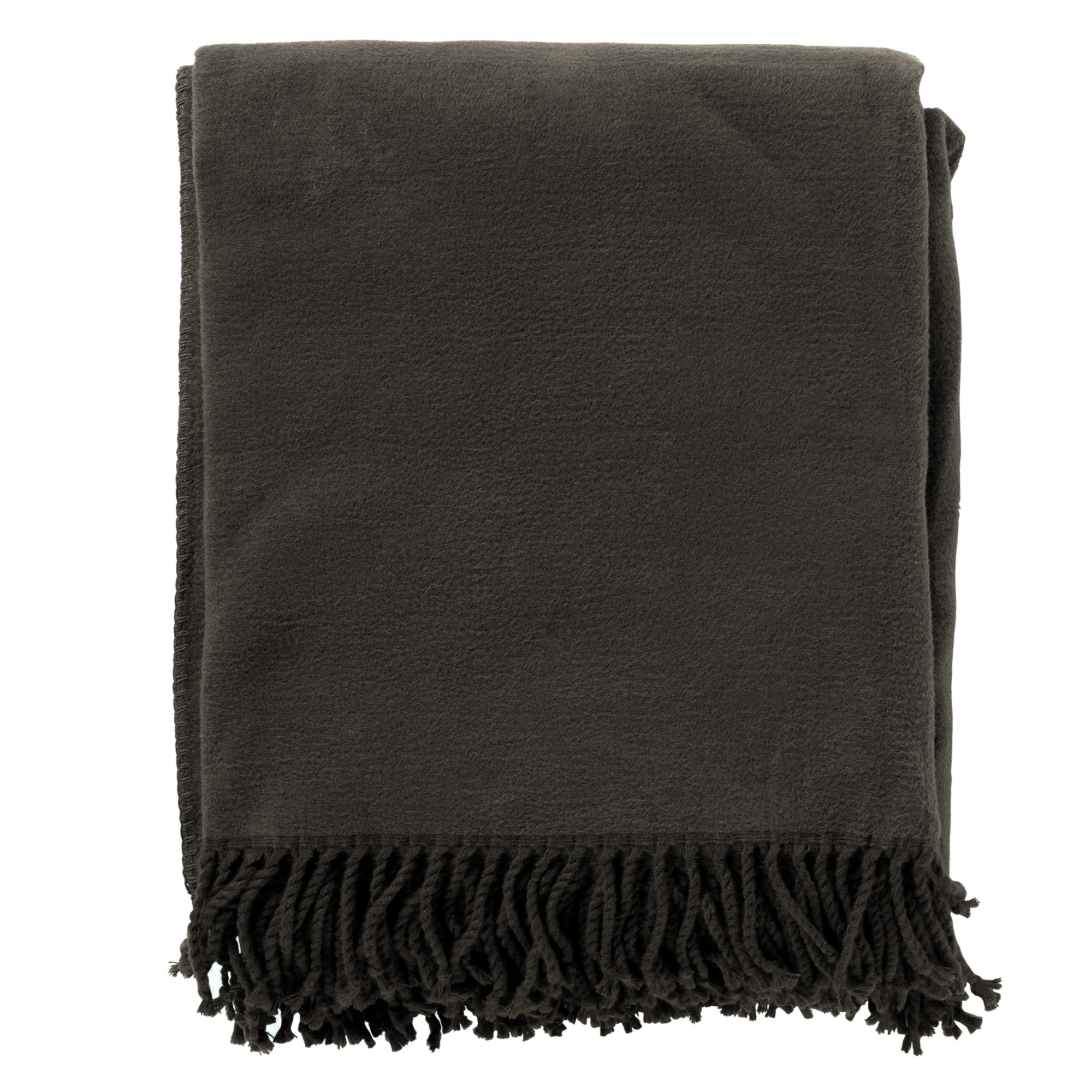 ANNABELLA |  Plaid | 150x200 cm Raven | Zwart | Uni | Hoii | 60% Katoen 40% Acryl