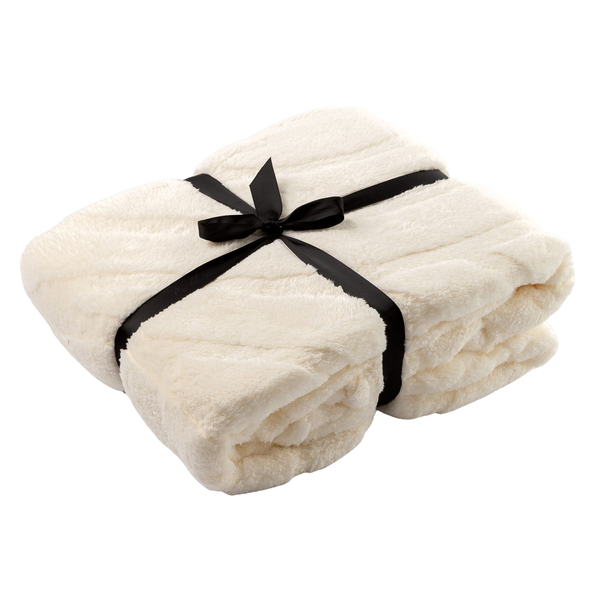 LESLIE - plaid 150x200 cm - 100% gerecycled polyester - Tofu - beige