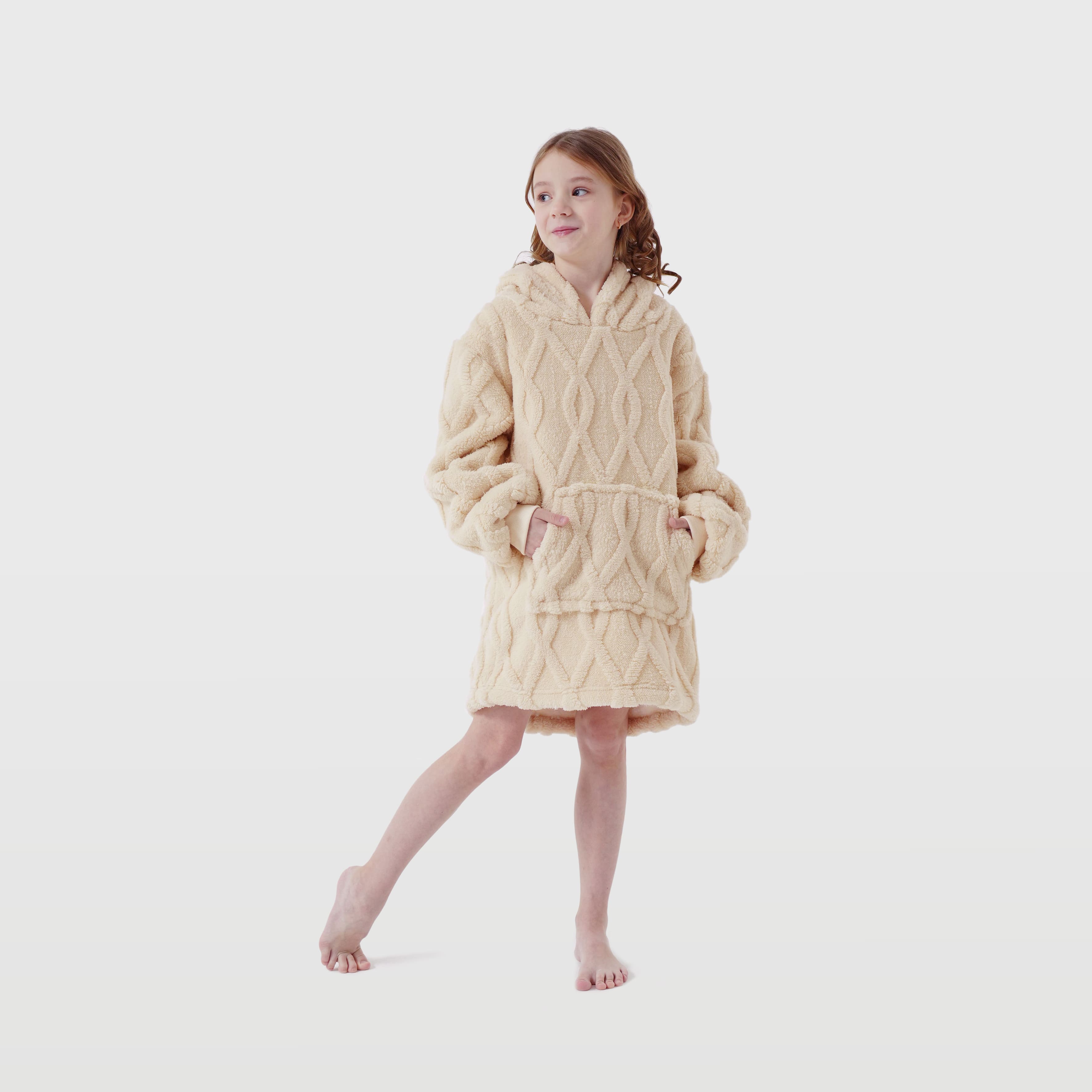 ROSETTA - Hoodie for kids 50x70 cm - Bone White - white