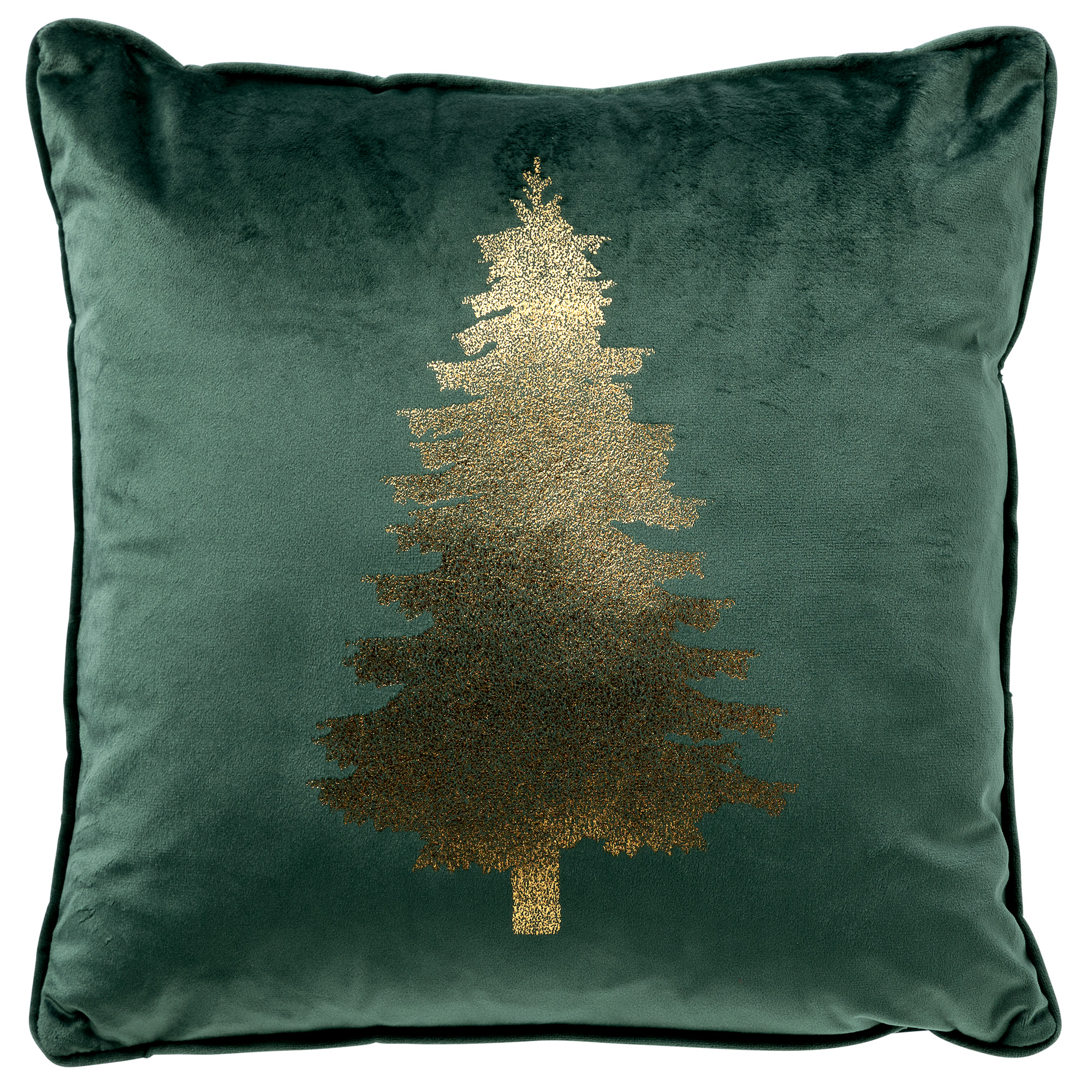 TREE - Kussenhoes 45x45 cm - Kerst - Mountain View - donkergroen