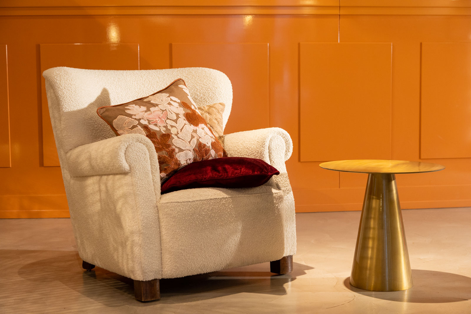 LYDIA | sierkussen 45x45 cm | Tobacco Brown | bruin | multicolor | Hoii | met duurzame kussenvulling