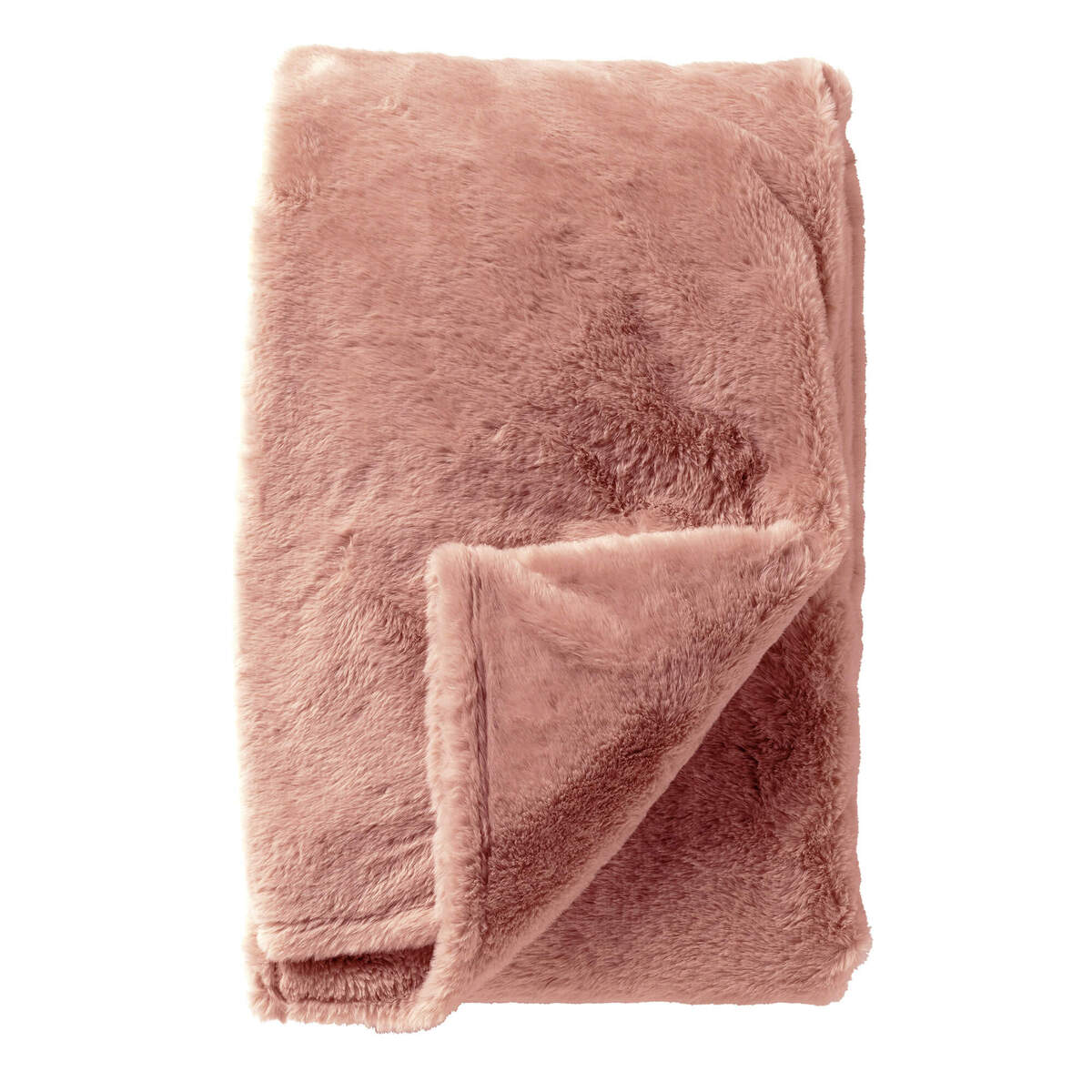 LIZE - plaid 140x180 cm - 100% gerecycled polyester - Rose Tan - roze