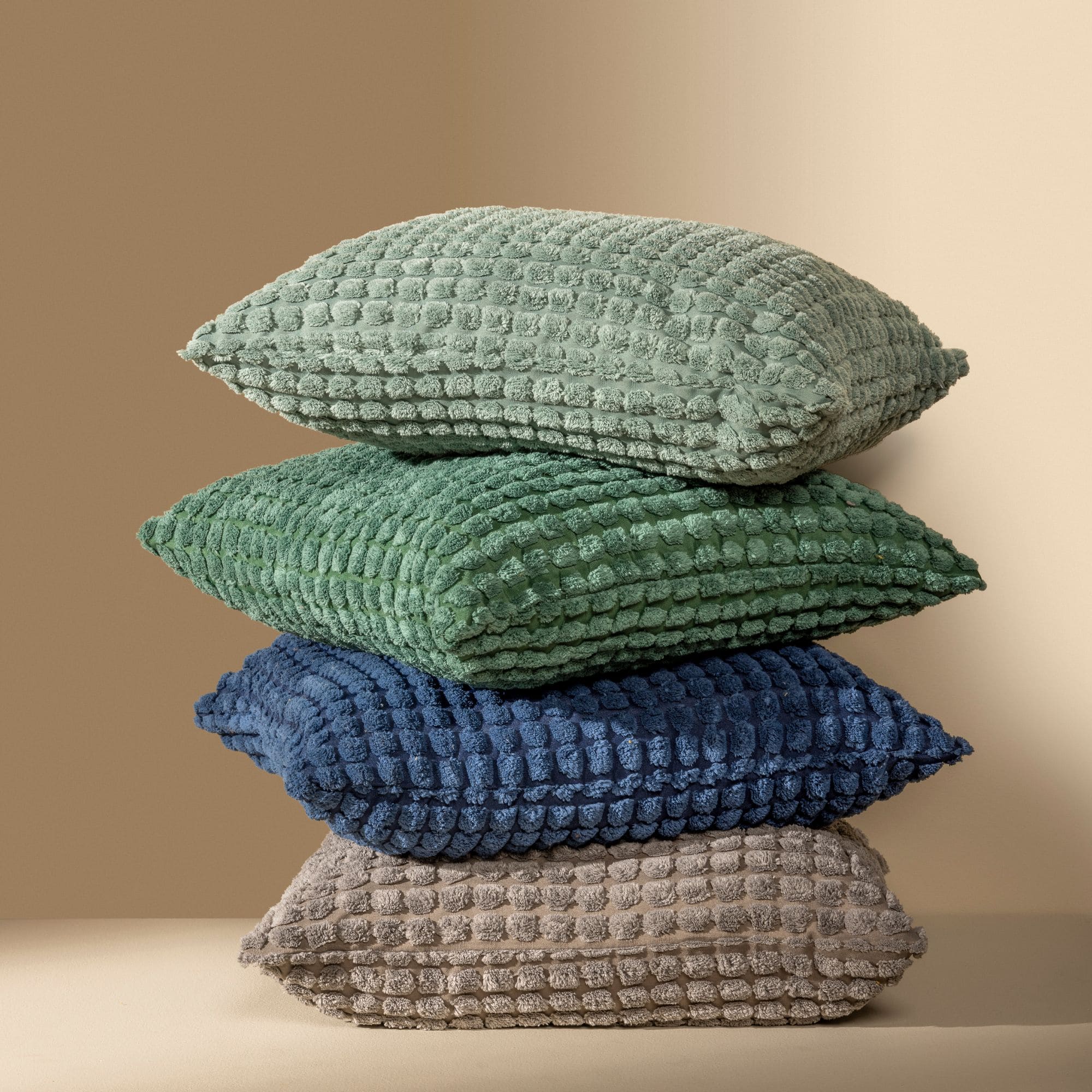 ROME - Sierkussen 45x45 cm - 100% polyester - effen kleur - Sagebrush Green - groen