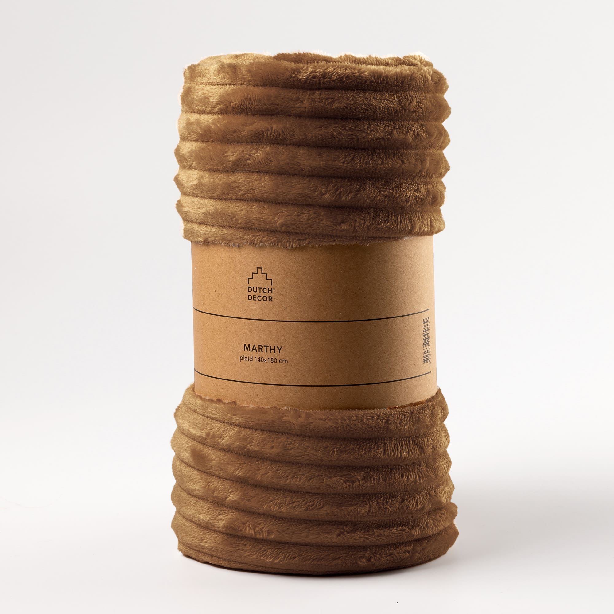 MARTHY - Plaid 140x180 cm - Tobacco Brown - Bruin MARTHY - Plaid 140x180 cm - Tobacco Brown - Bruin