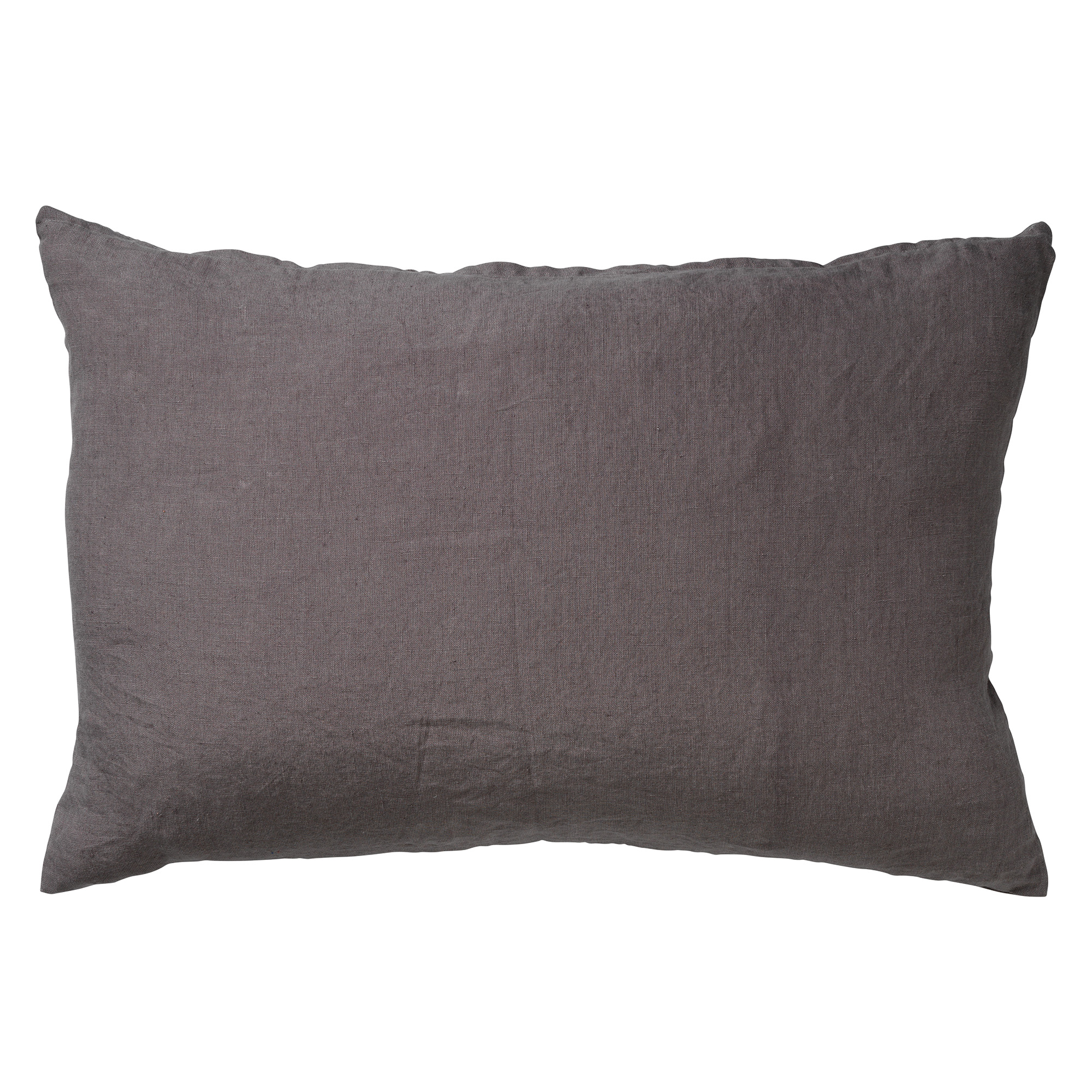 LINN - Kussenhoes LINNEN Charcoal Grey 40x60 cm - grijs