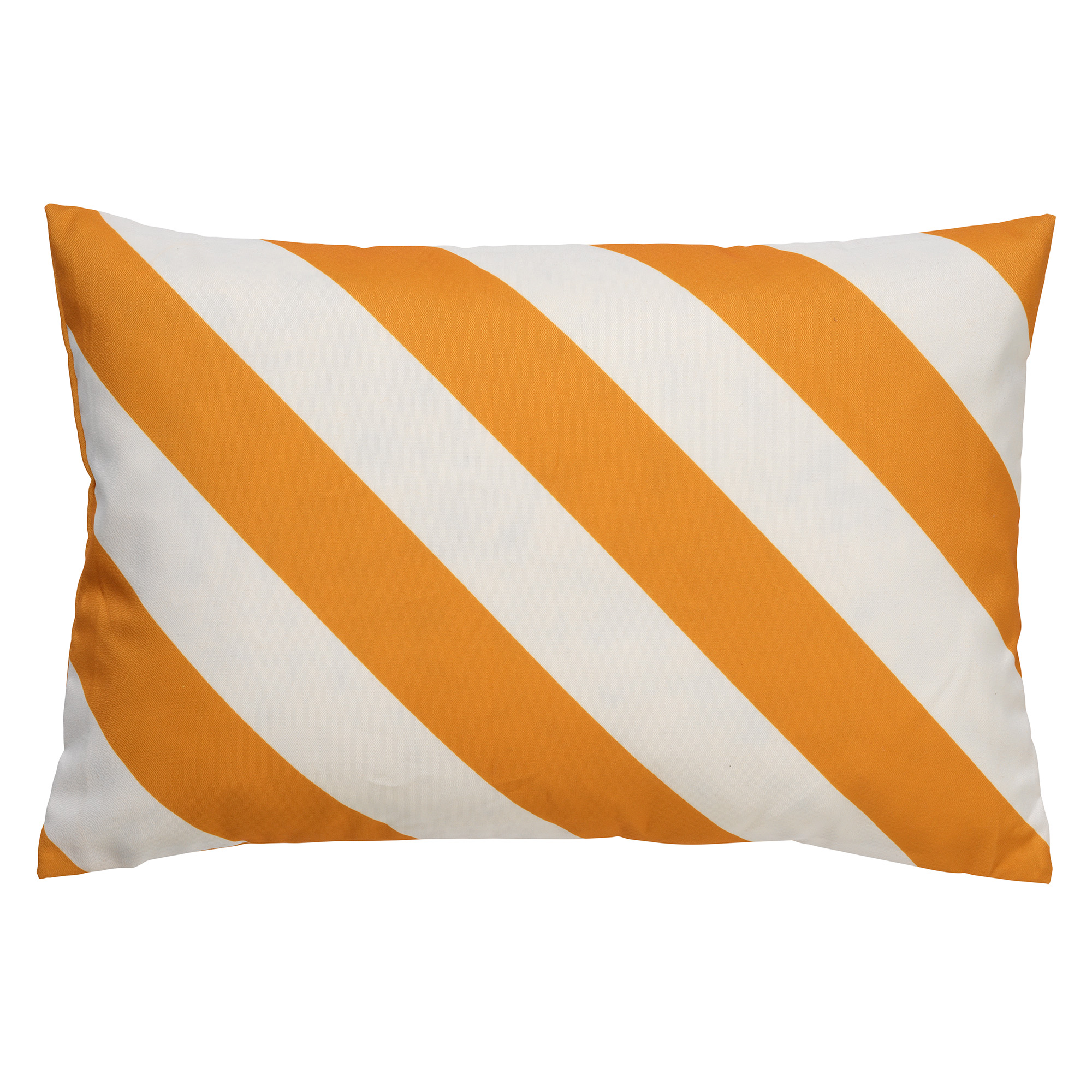 SANZENO - Outdoor Sierkussen 40x60 cm - waterafstotend en uv-bestendig - gestreept - Golden Glow - wit en geel