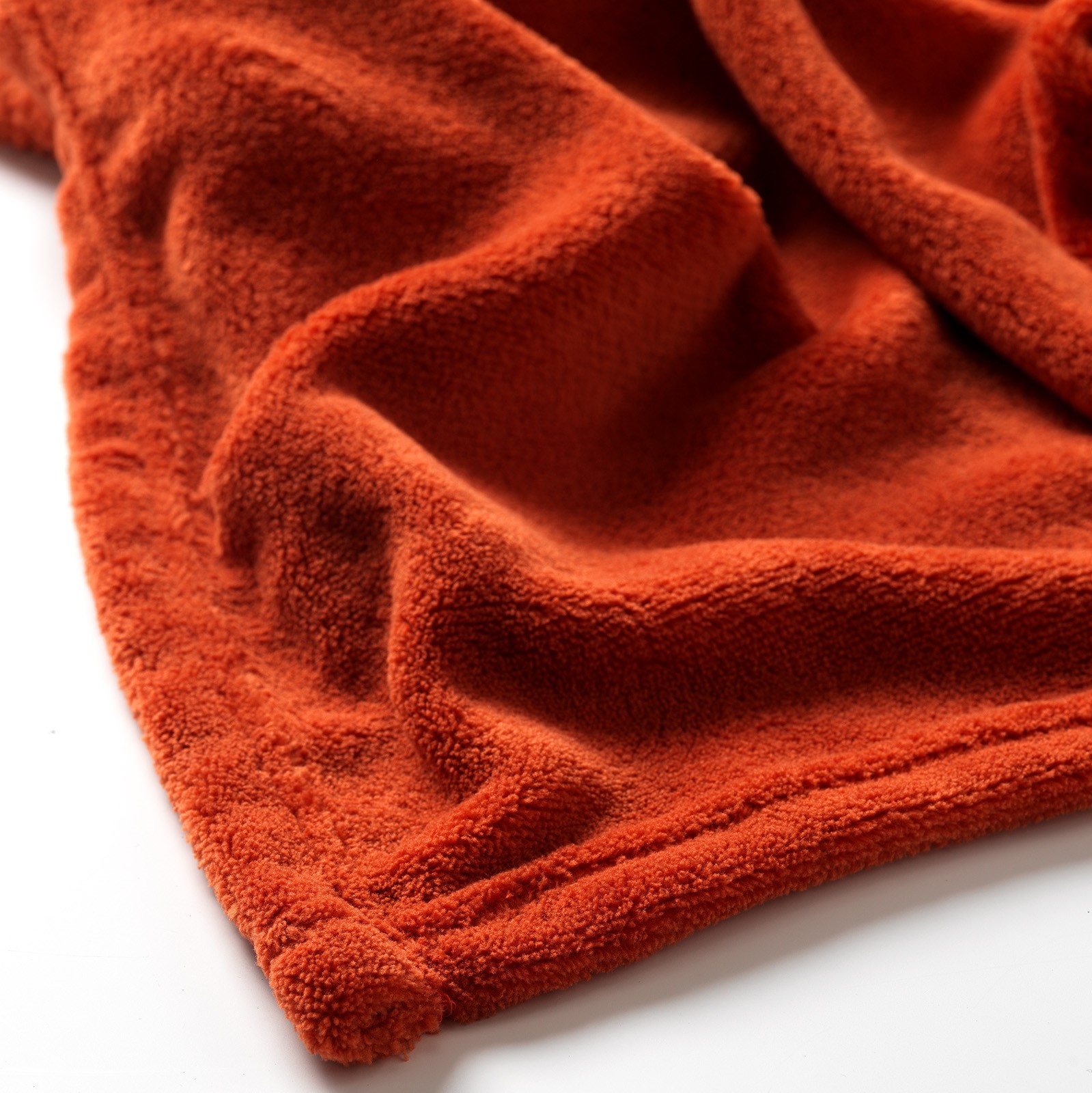 HARVEY - Plaid fleece 150x200 cm - Potters Clay - oranje - superzacht HARVEY - Plaid fleece 150x200 cm - Potters Clay - oranje - superzacht