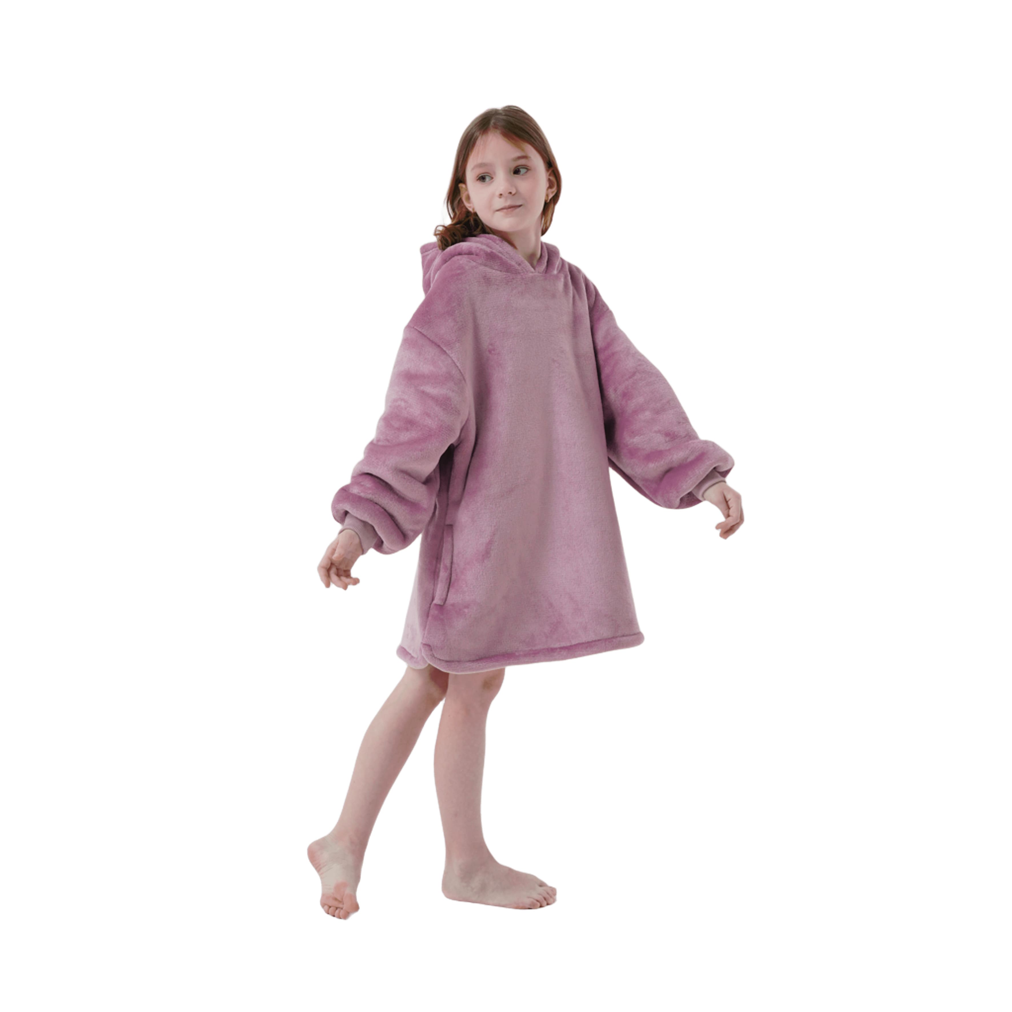 FEM - hoodie 50x70 cm - meisjes - Dusky Orchid - paars