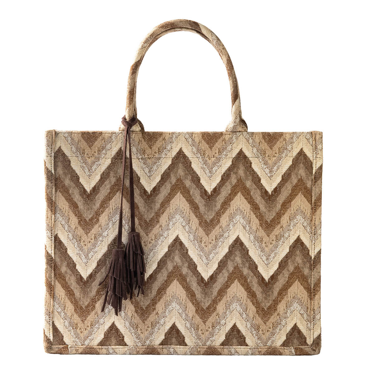 MARCELLO | Tote-bag | Shopper Pumice stone | 43x34x13 cm | Bruin | Hoii 