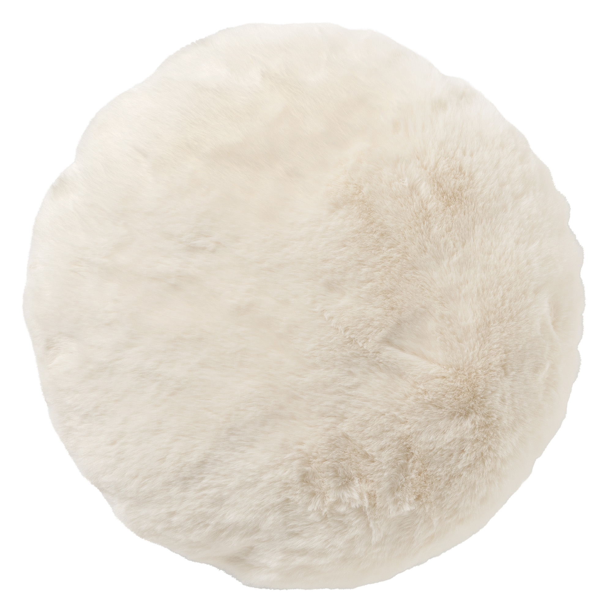 ZAYA - Sierkussen rond 45 cm Snow White - wit