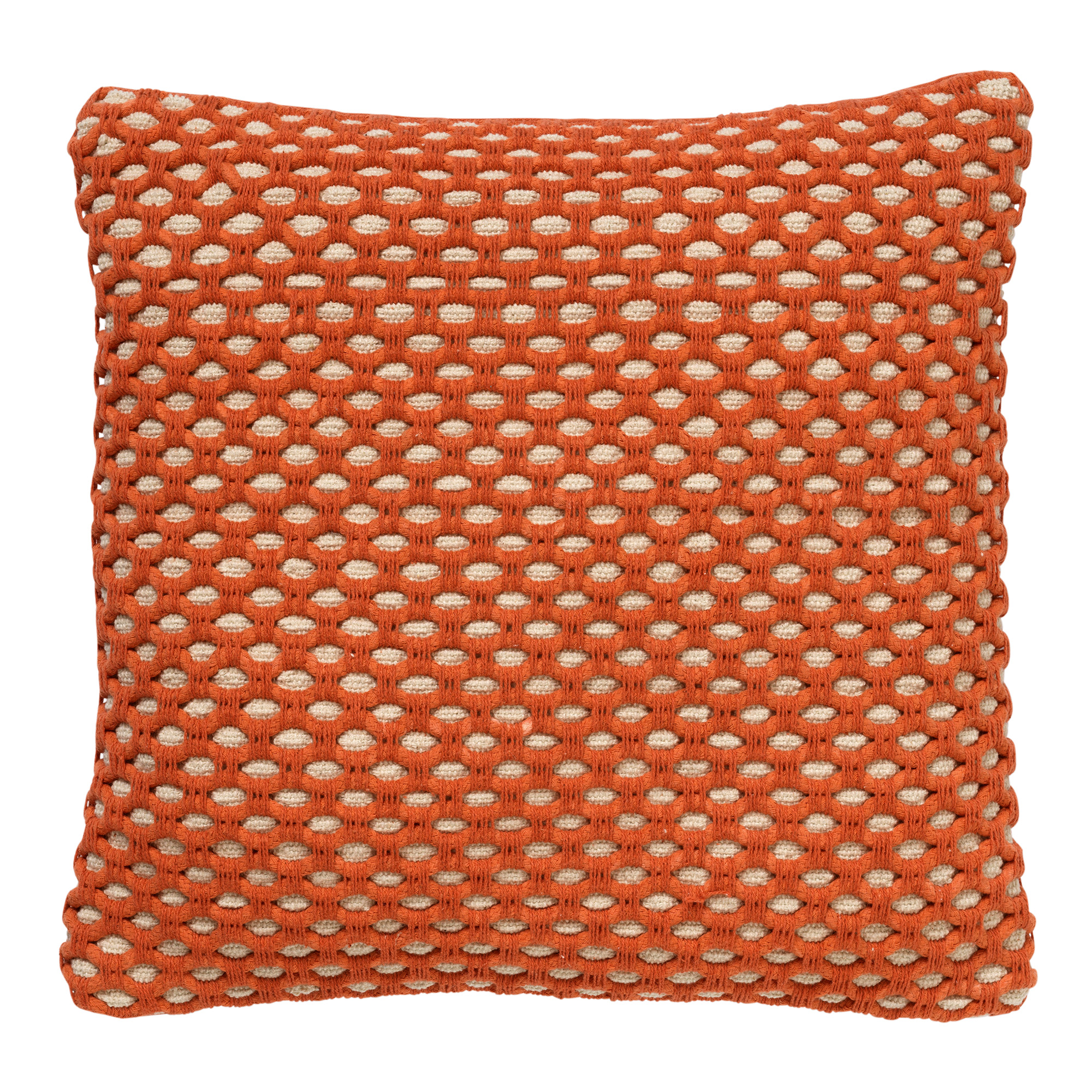 DENLEY - Kussenhoes van katoen Potters Clay 45x45 cm - oranje DENLEY - Kussenhoes van katoen Potters Clay 45x45 cm - oranje