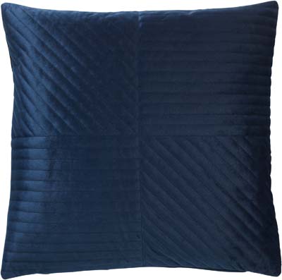 RUUD - Sierkussen donkerblauw 45x45 cm - velvet