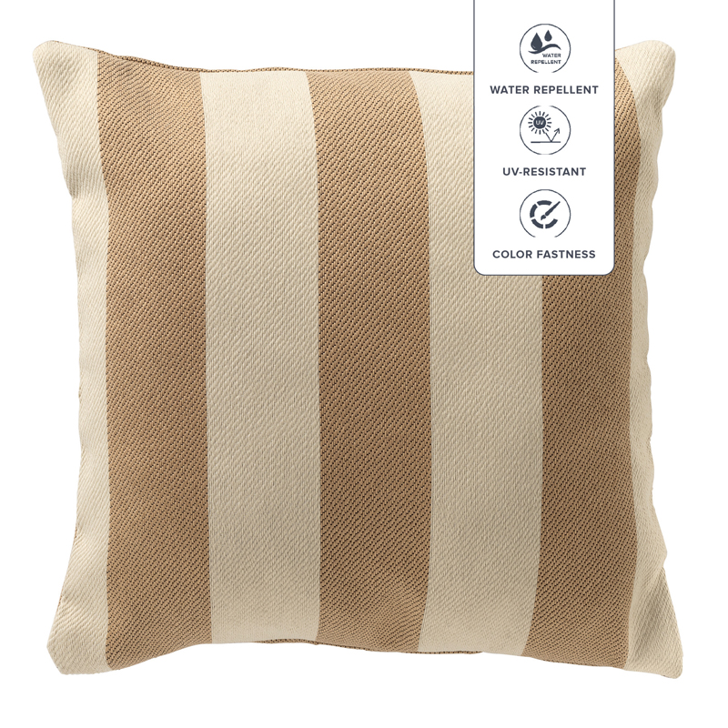 CYRUS - Outdoor Kussenhoes 45x45 cm - waterafstotend en uv-bestendig - Irish Cream - beige